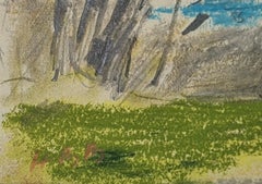 The Countryside and Mediterranean Sea at Beaulieu, Cote d'Azur, South of France.