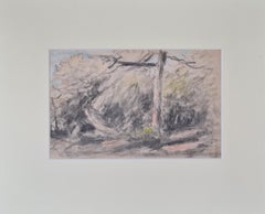 19th Century Impressionist Pastel, 'La Plage, Cote d'Azur, South of France'.