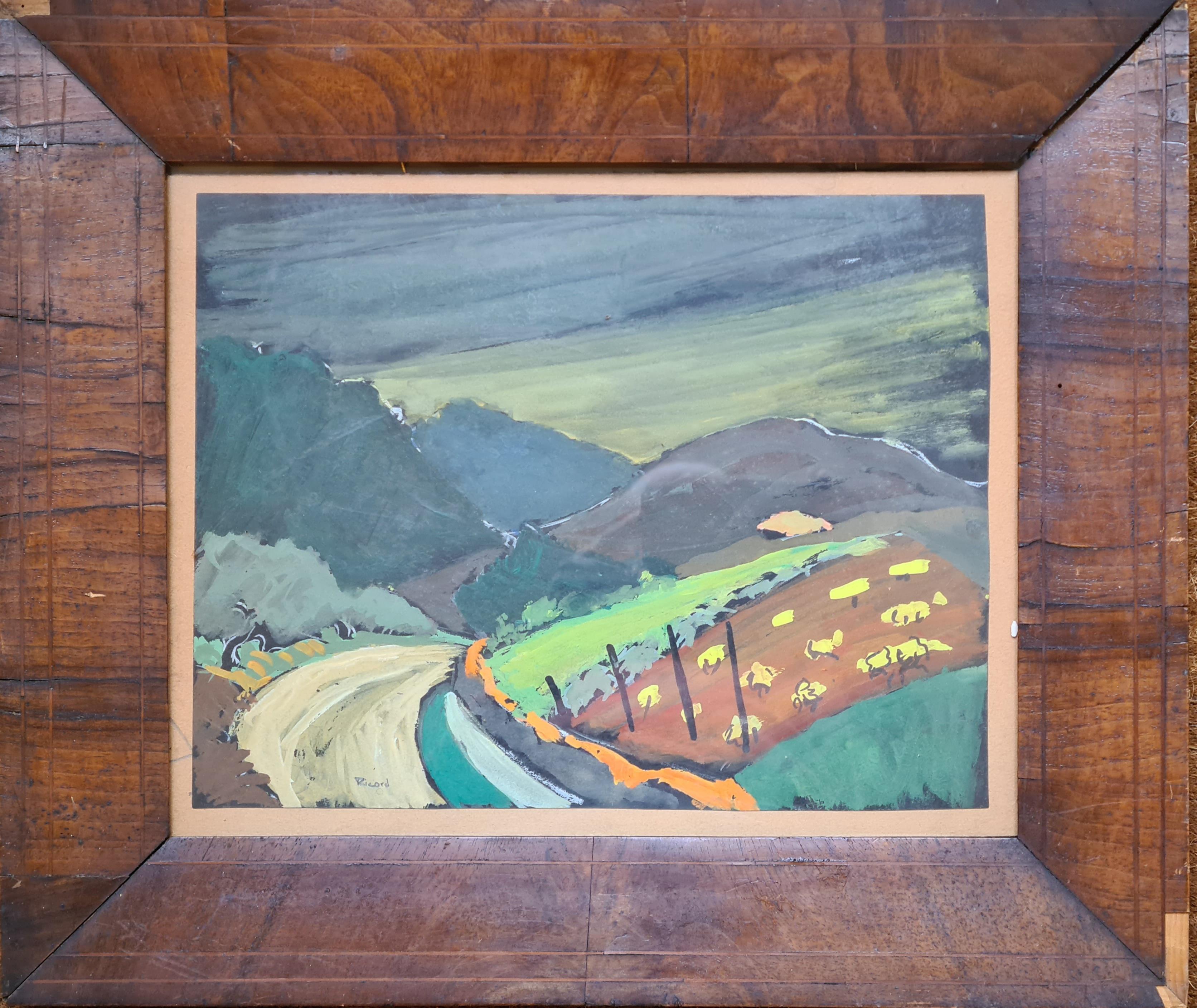 La strada tortuosa, paesaggio montano fauvista - Art di Georges Ricard-Cordingley