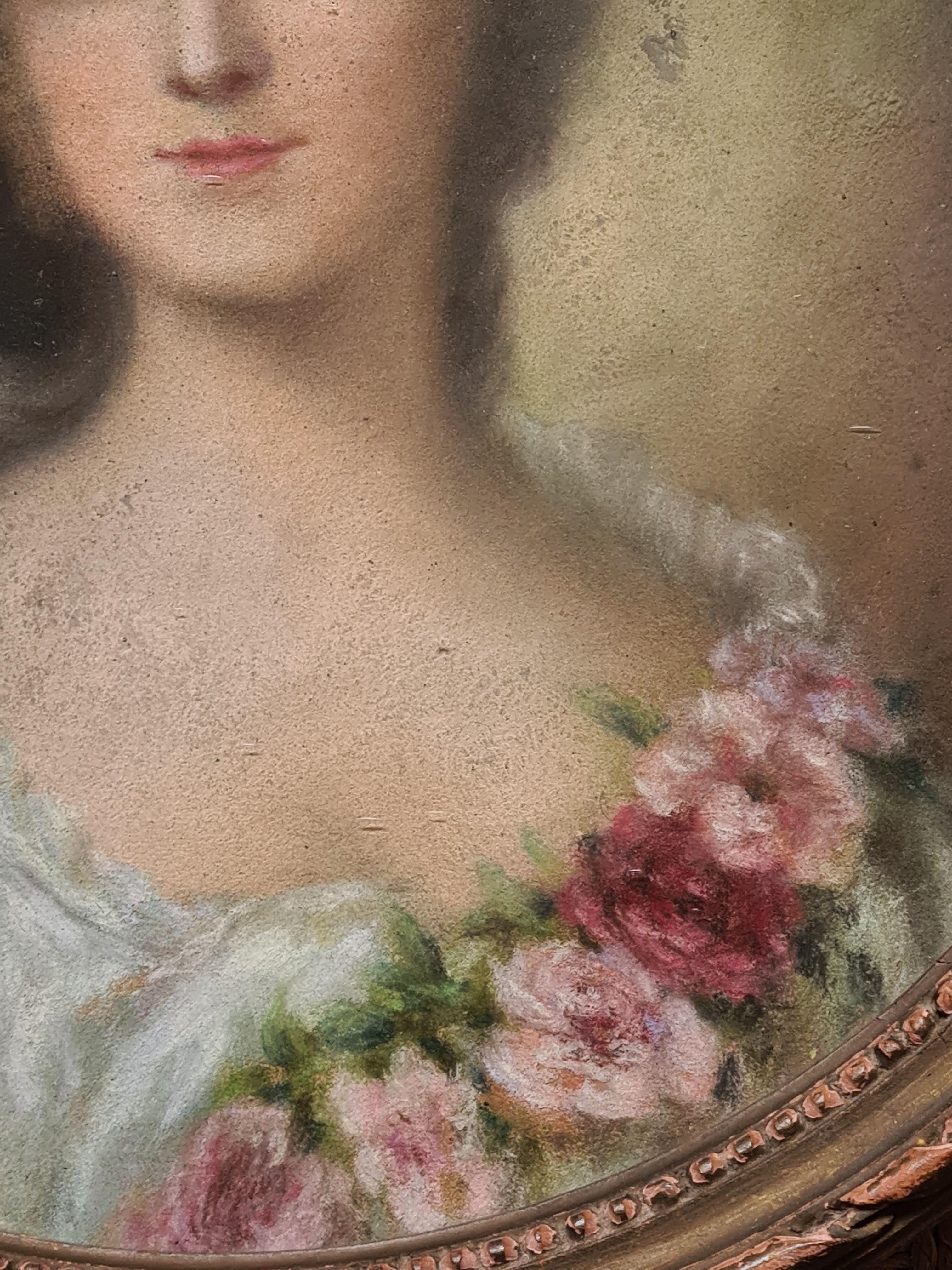 La Comtesse Du Barry en Flore, French Belle Epoque Beauty in 18th Century Dress 1