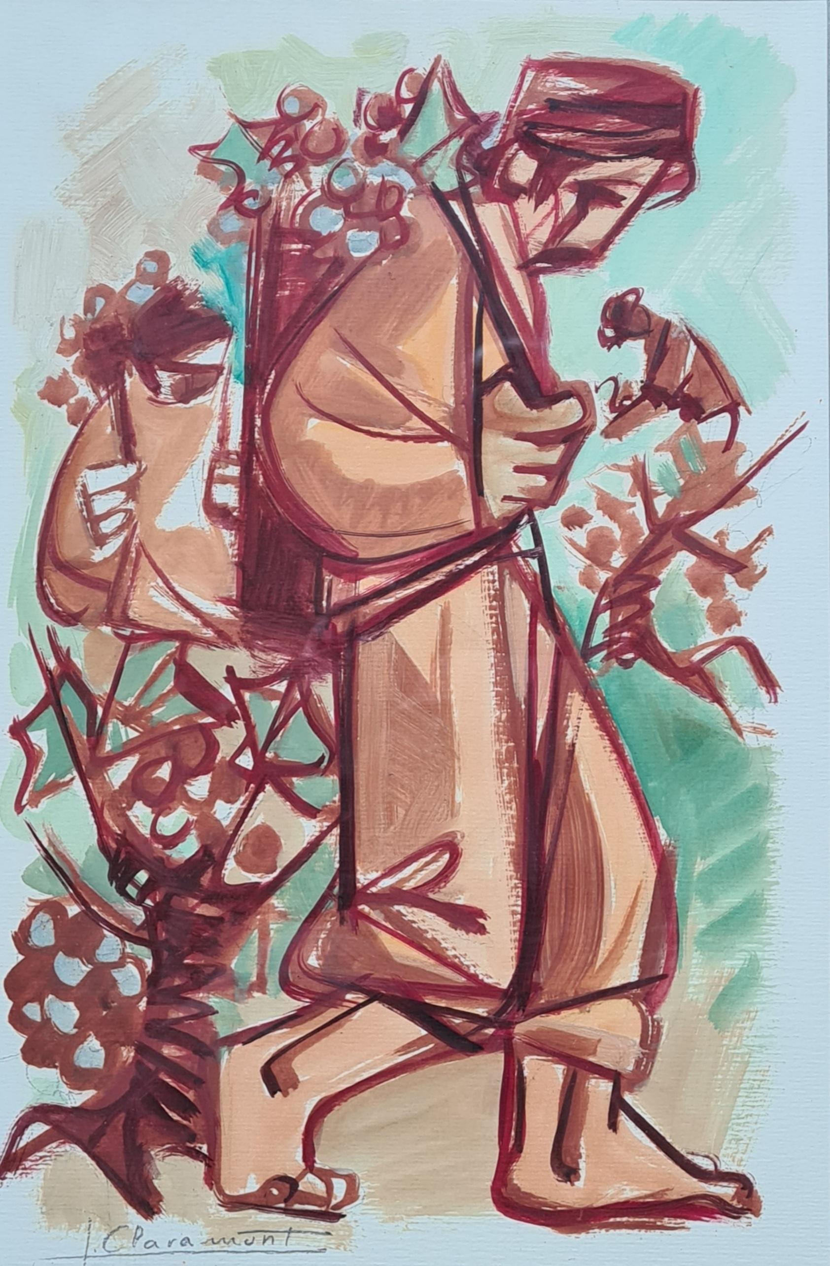 La Vendage, The Grape Harvest, Workers in the Vineyards 6