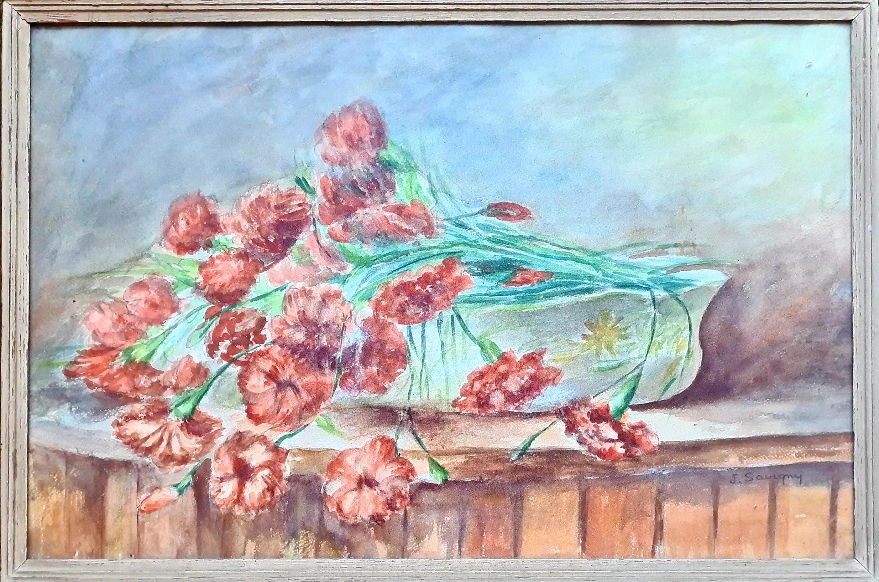 J Savigny Interior Art - The Carnations