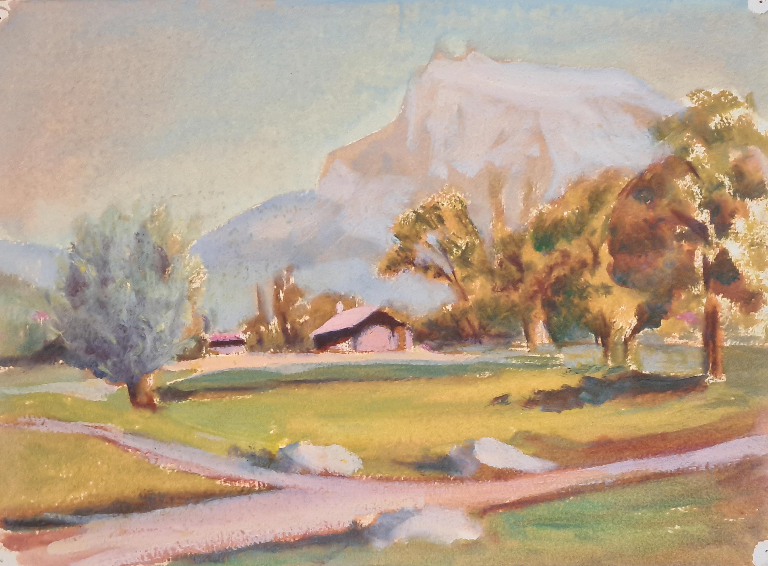 Henri Clamen Landscape Art - 1930's French Barbizon School Landscape