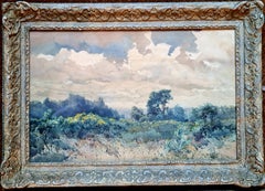 Pair of Impressionist Watercolour Landscapes, Spring and Autumn