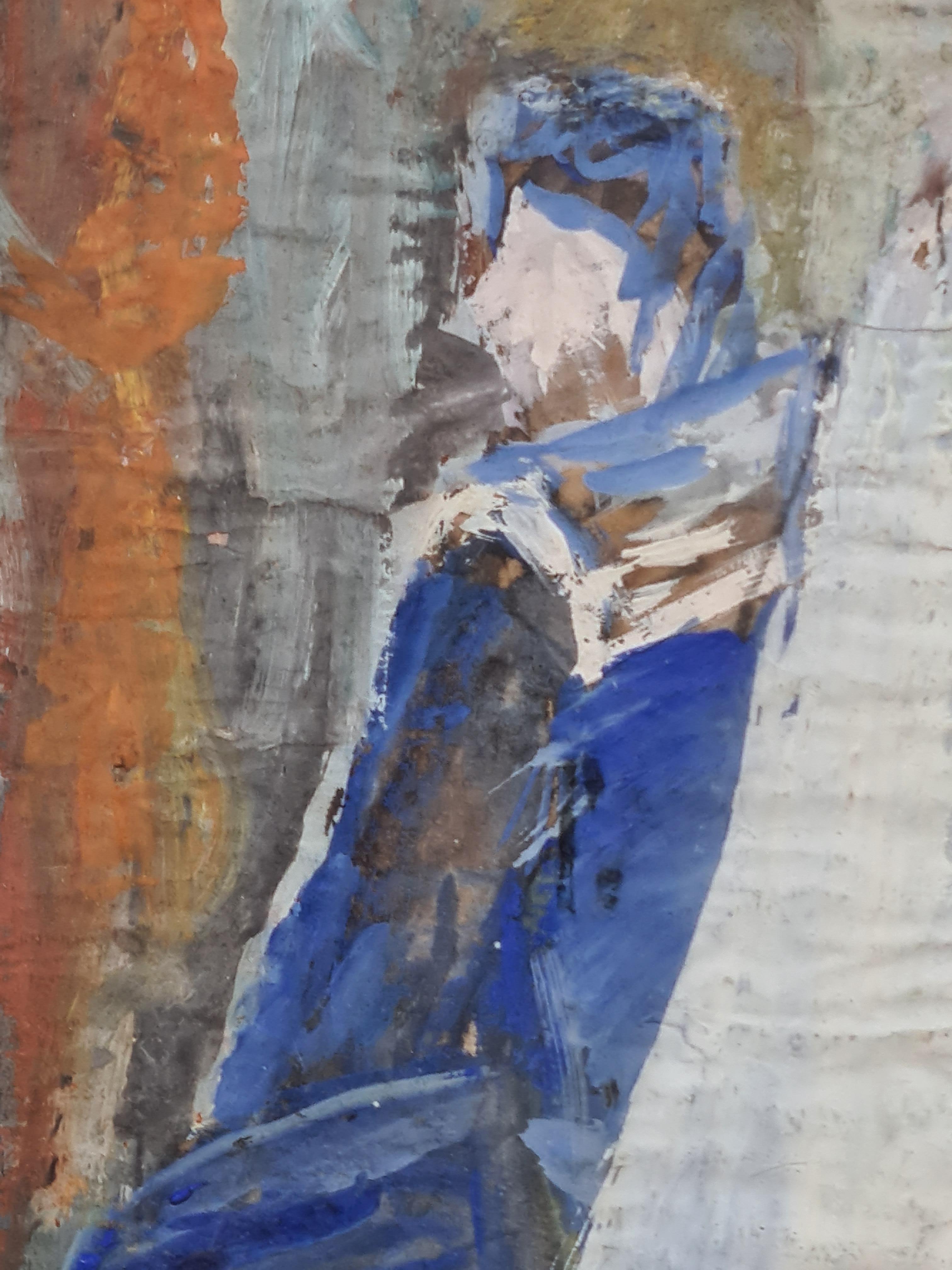 Expressionistische Cafe-Szene des Expressionismus, Bagnoles, Au Casino, Kreis von Fikret Saygi Moualla im Angebot 4