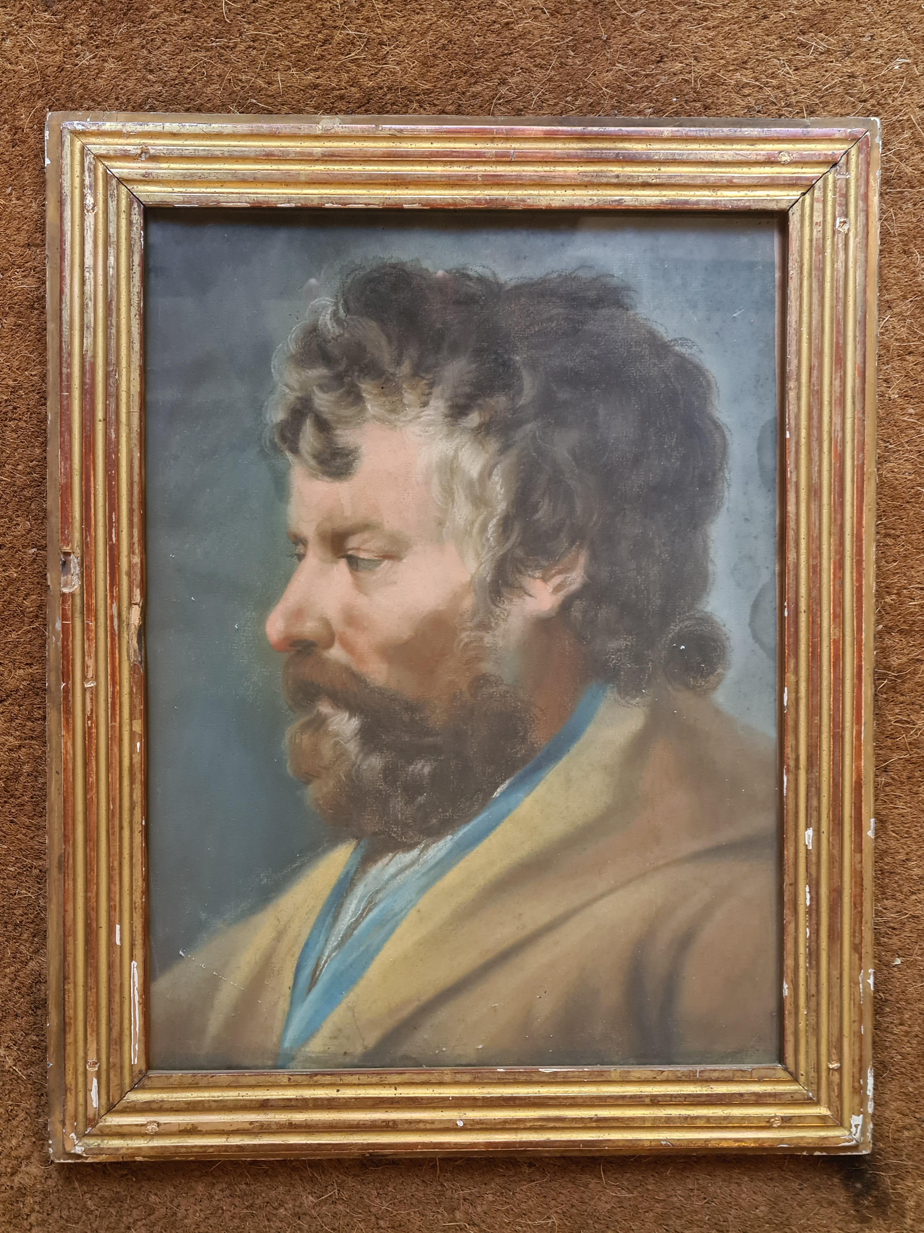 Pastellporträt eines Gentleman aus dem 18. Jahrhundert – Painting von Maurice-Quentin de La Tour