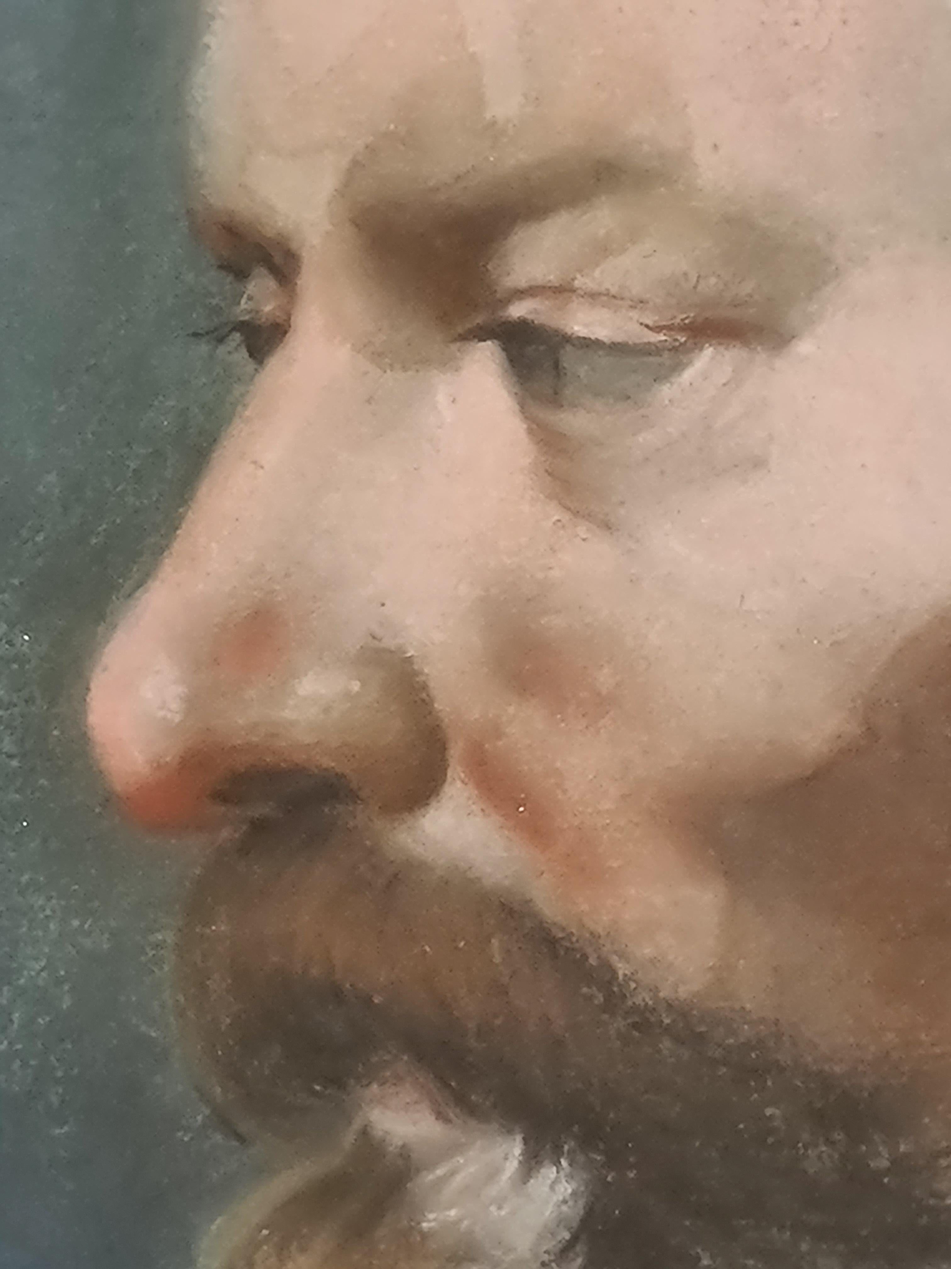 Pastellporträt eines Gentleman aus dem 18. Jahrhundert (Rokoko), Painting, von Maurice-Quentin de La Tour