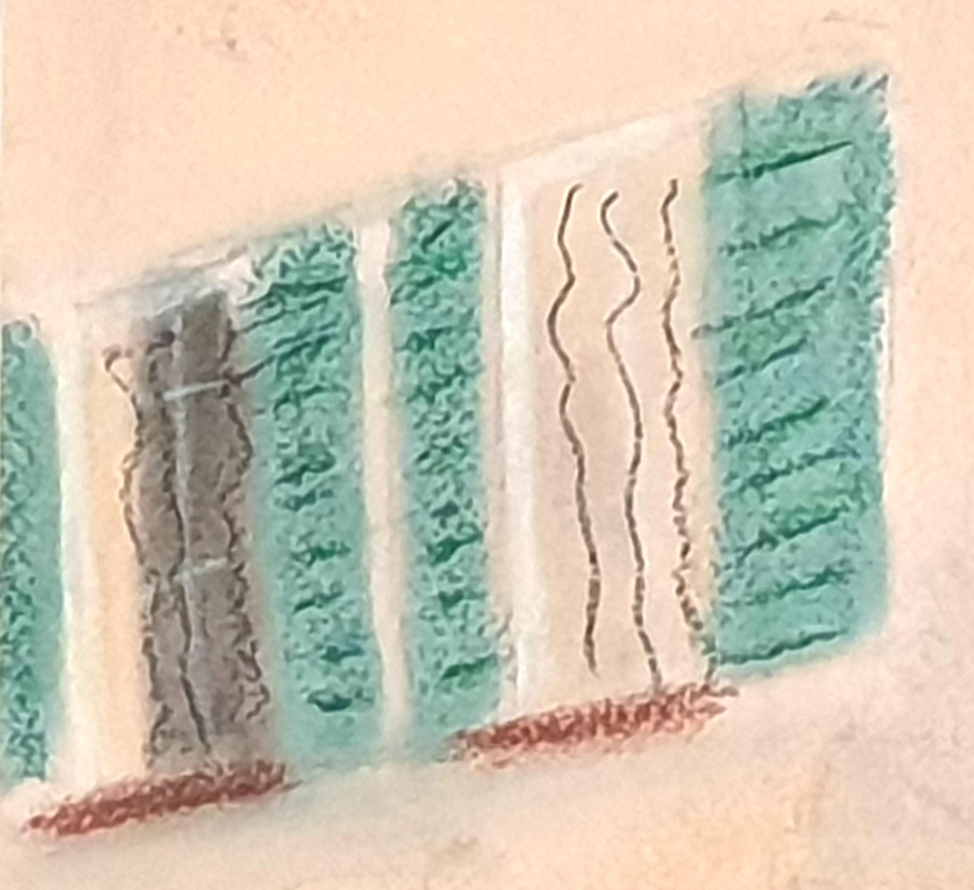 Fauvistisches Pastell auf Papier, „Lunch in Provence“, nach Henri Matisse im Angebot 6