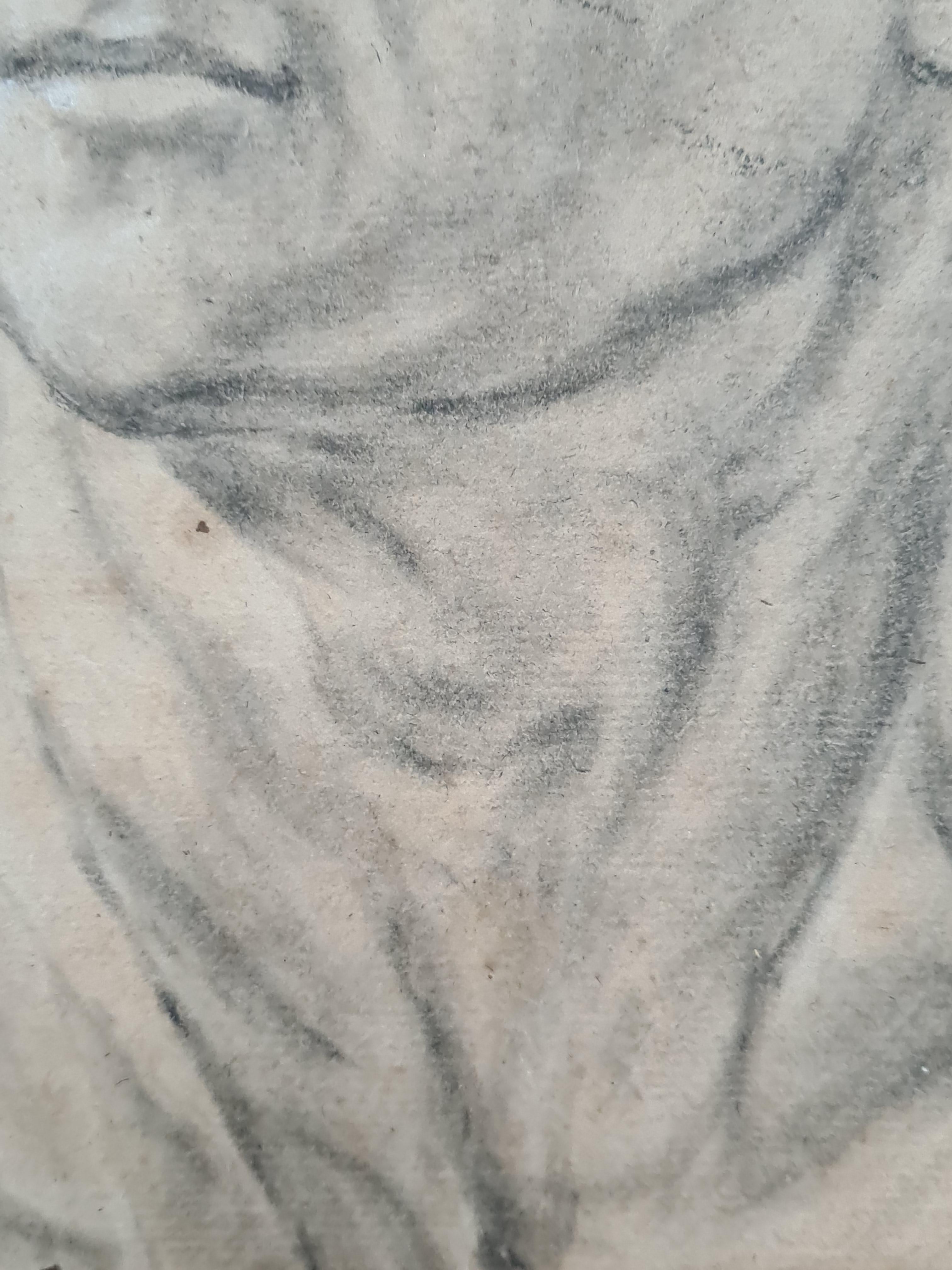 Akademische Kreidearbeiten auf Papierstudie des 19. Jahrhunderts von Jacques-Louis David im Angebot 6