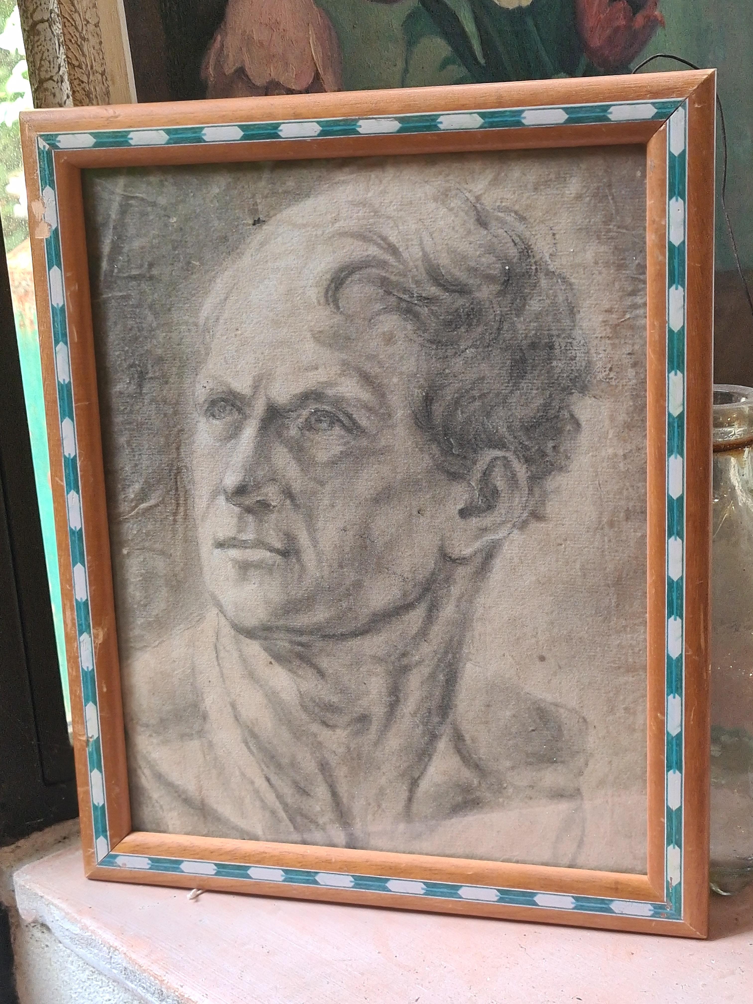 Akademische Kreidearbeiten auf Papierstudie des 19. Jahrhunderts von Jacques-Louis David im Angebot 9