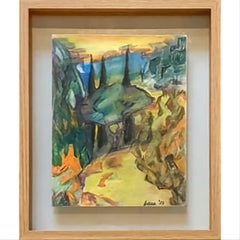 Cancan a". Pastel fauve contemporain. Provence.