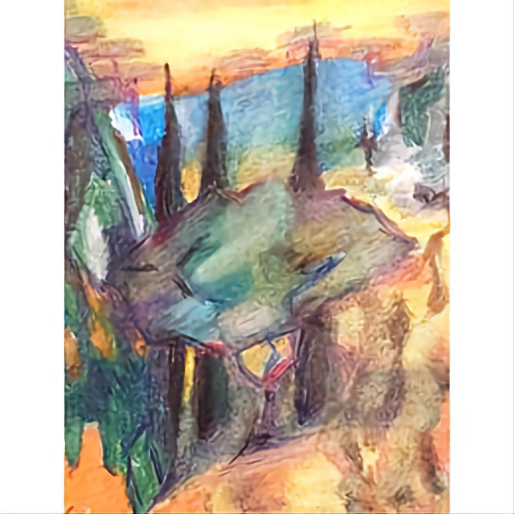 'Cancan a'. Contemporary Fauvist Pastell. Provence. im Angebot 1