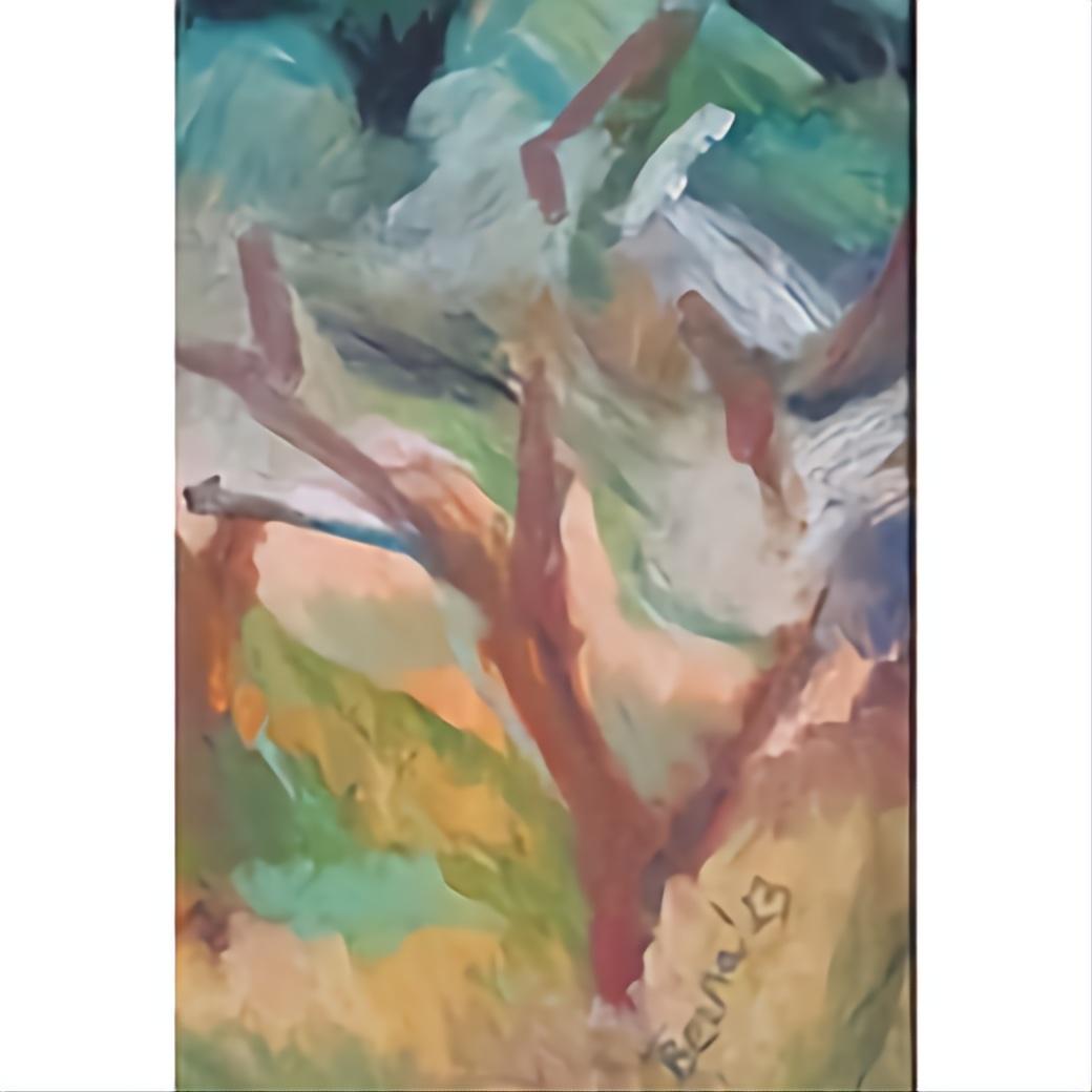 Le Chemin Privé b'. Paesaggio contemporaneo a pastello fauvista. in vendita 2