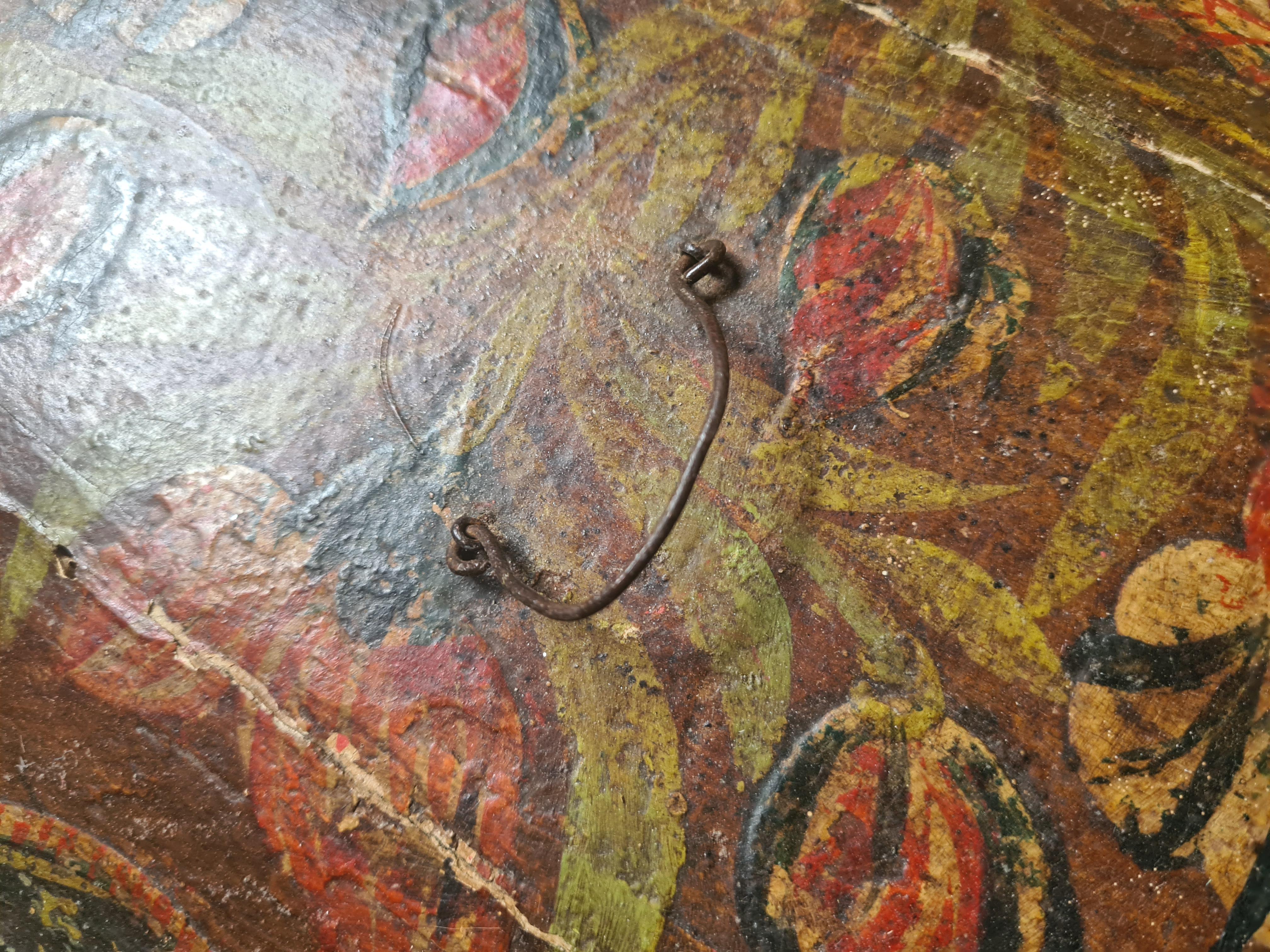 Cofre nupcial de Corinne de Blaru, pintura popular francesa del siglo XIX en venta 9
