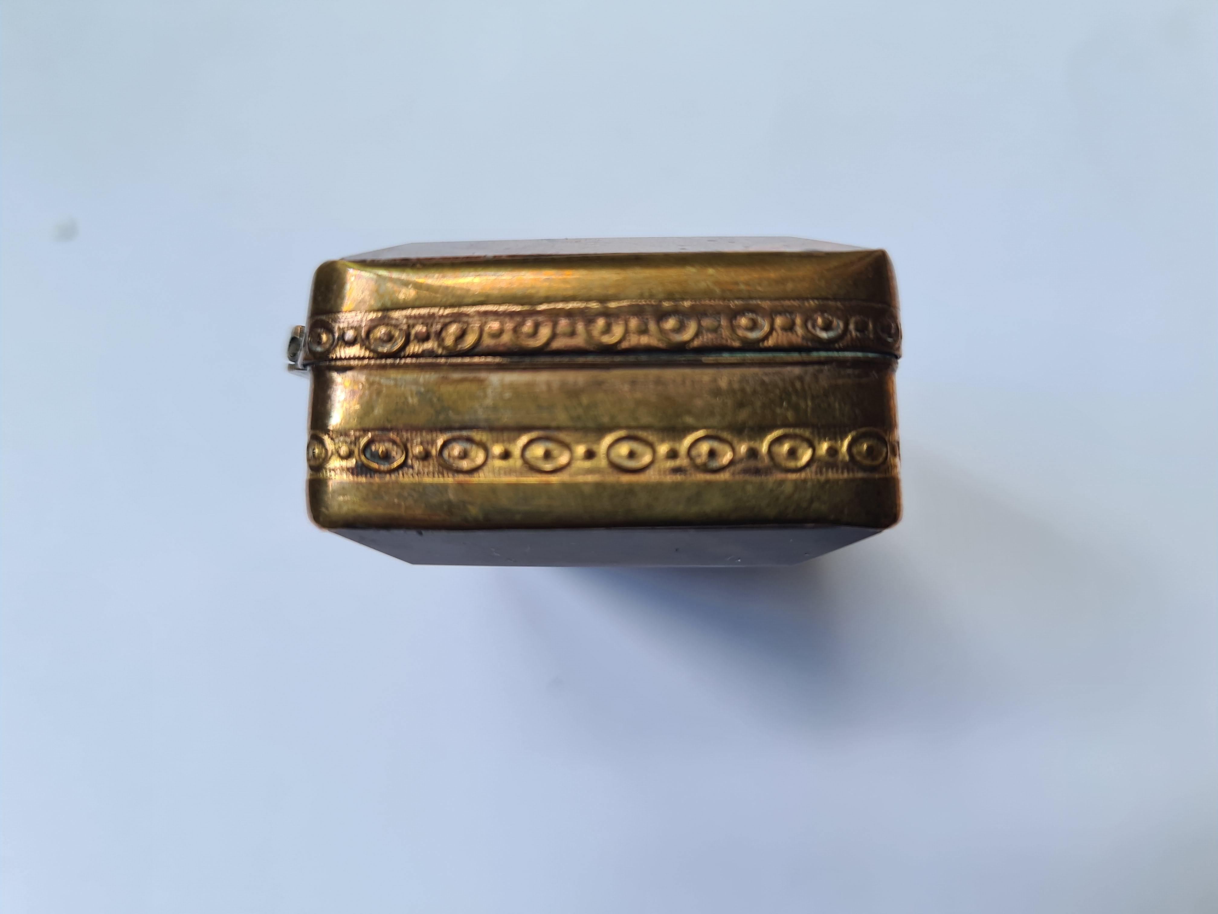 Agate Box With Gilt Pomponne Mounts, Antique, 19th Century For Sale 2