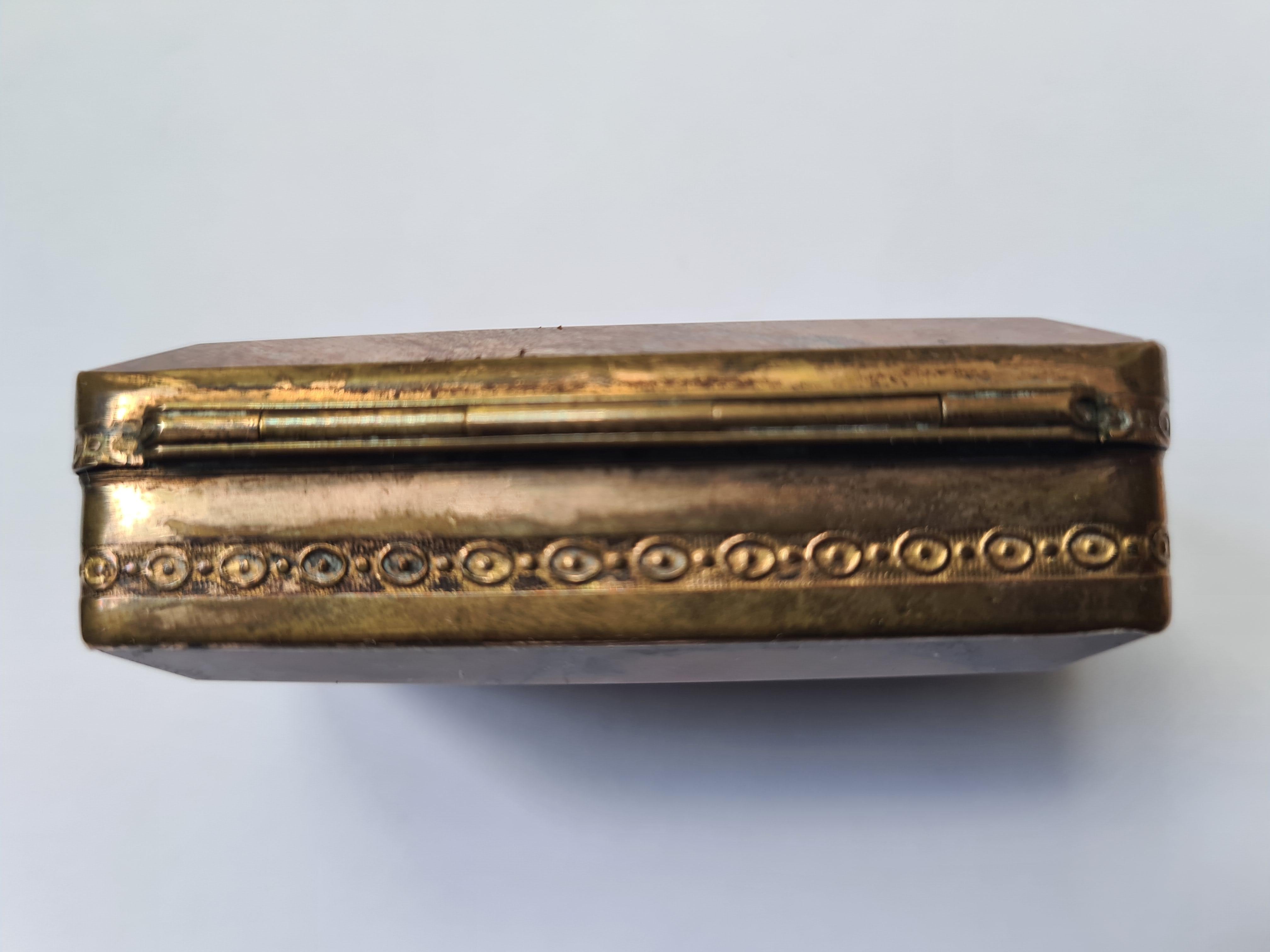 Agate Box With Gilt Pomponne Mounts, Antique, 19th Century For Sale 1