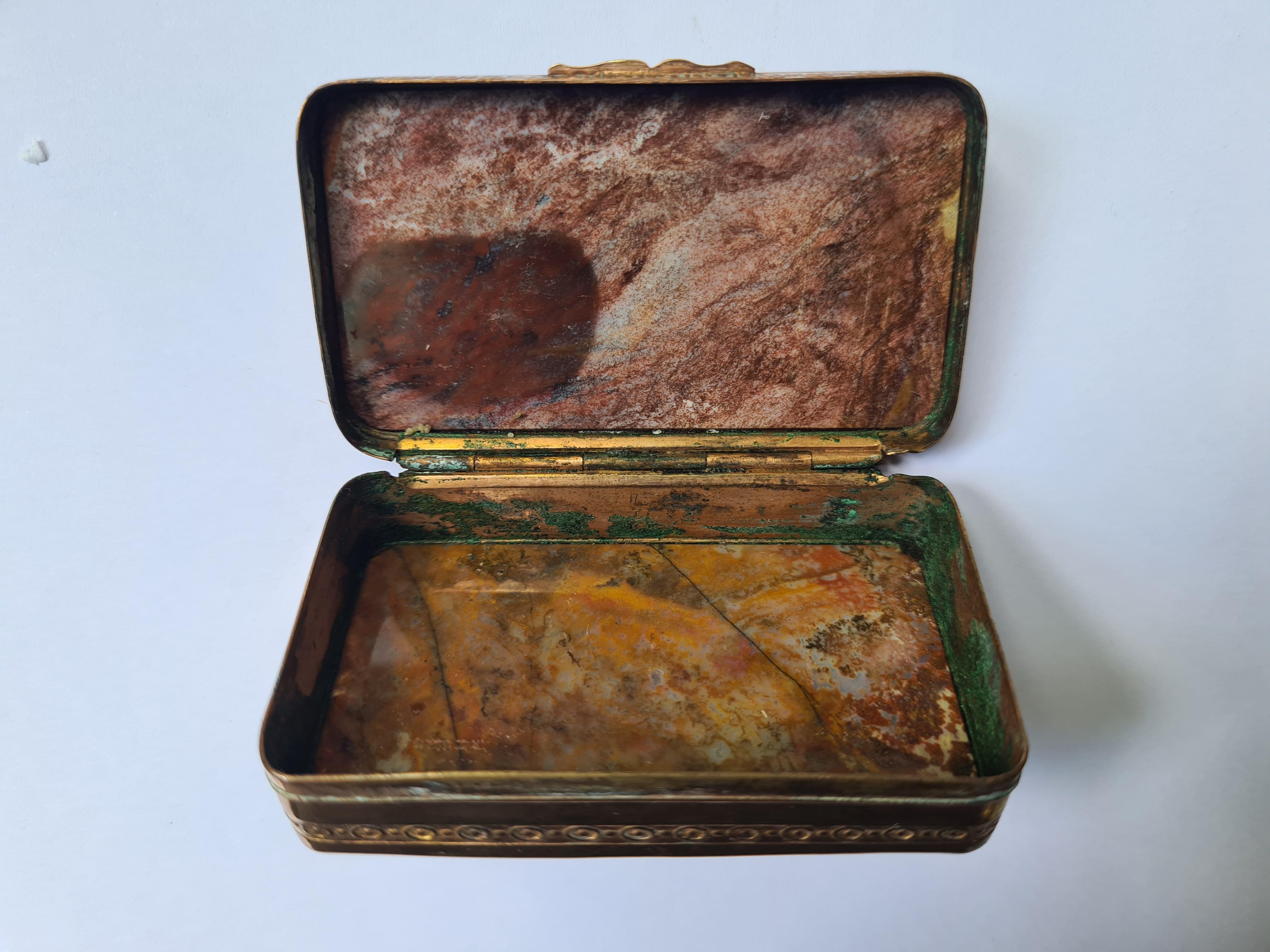 Agate Box With Gilt Pomponne Mounts, Antique, 19th Century For Sale 4