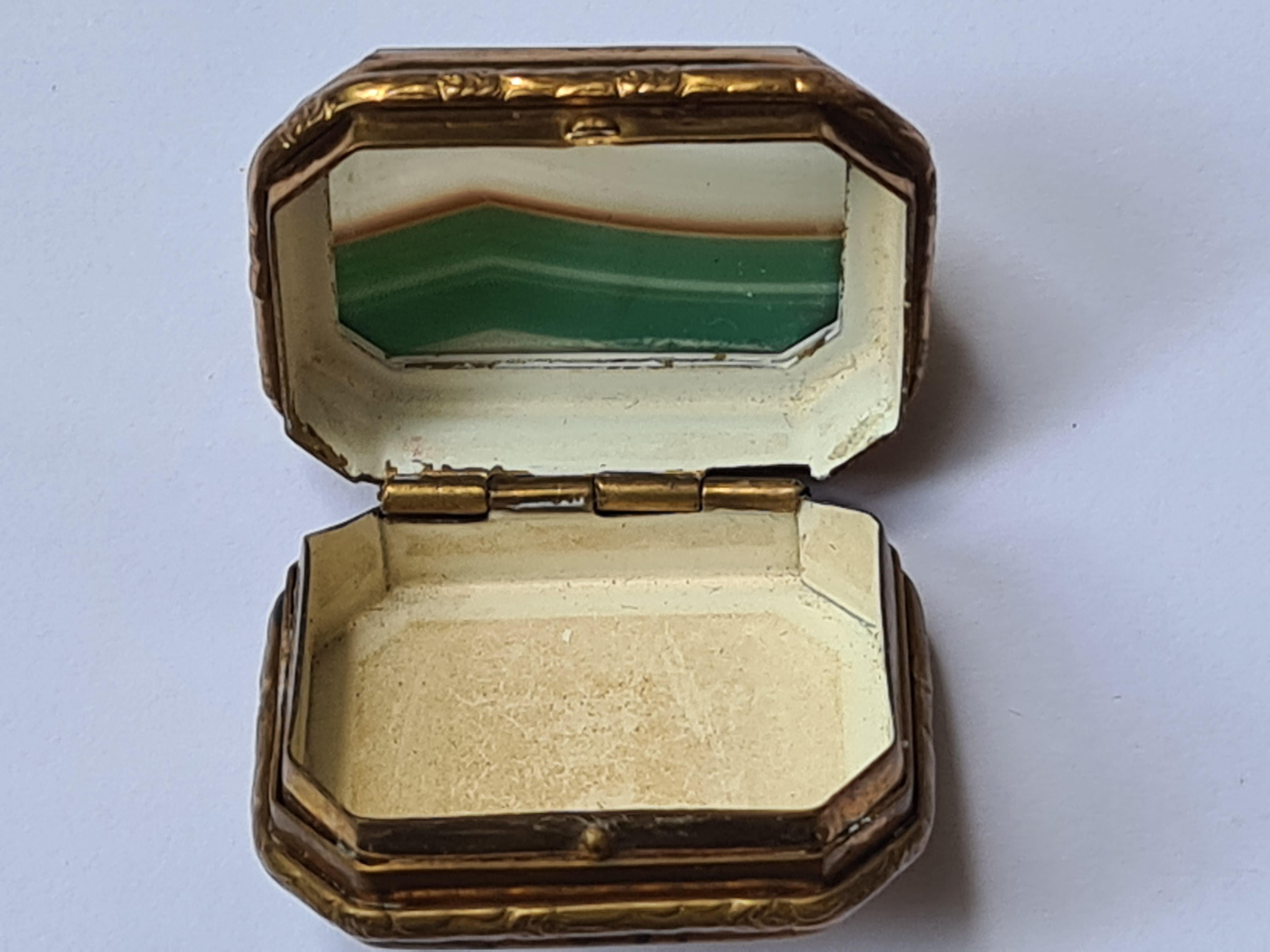 Agate Box With Gilt Pomponne Mounts, Antique, 19th Century For Sale 2