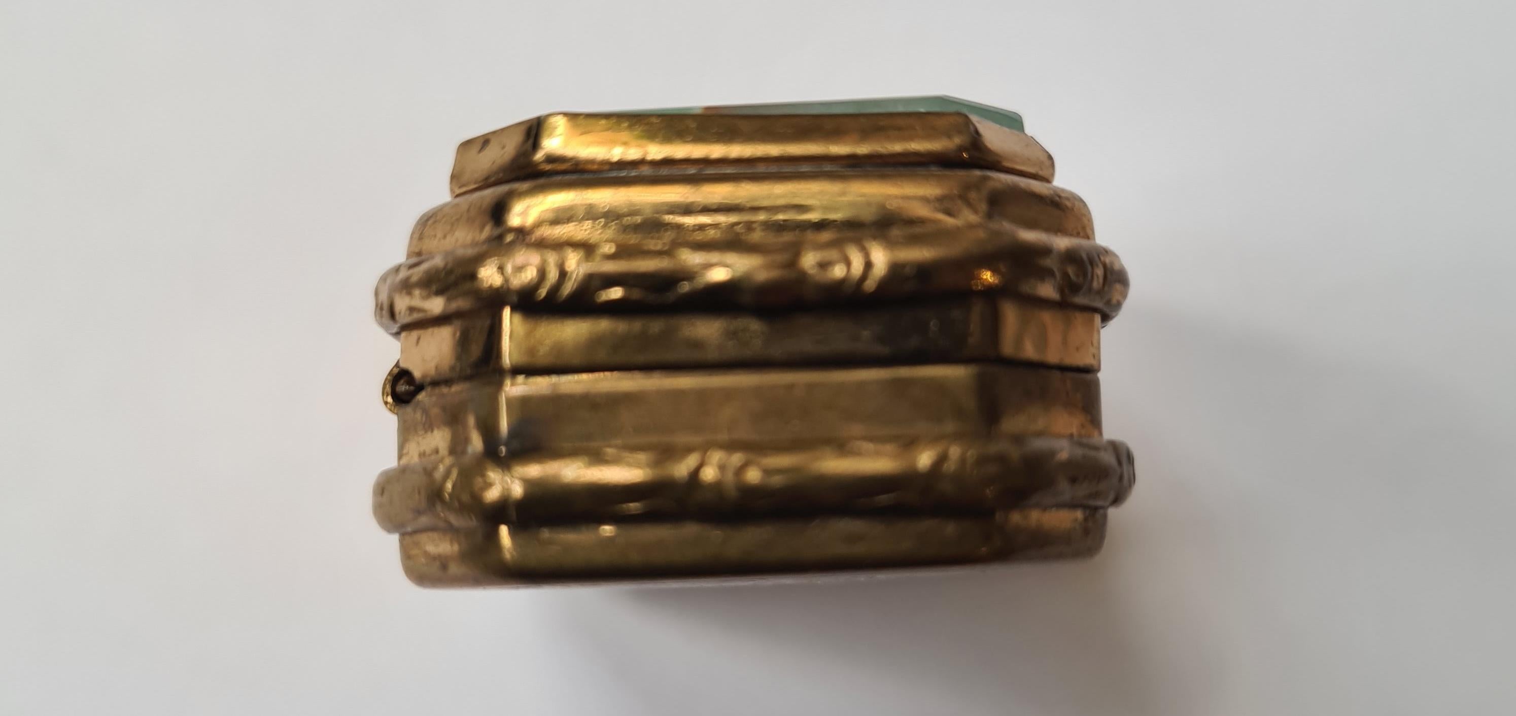 Agate Box With Gilt Pomponne Mounts, Antique, 19th Century For Sale 5
