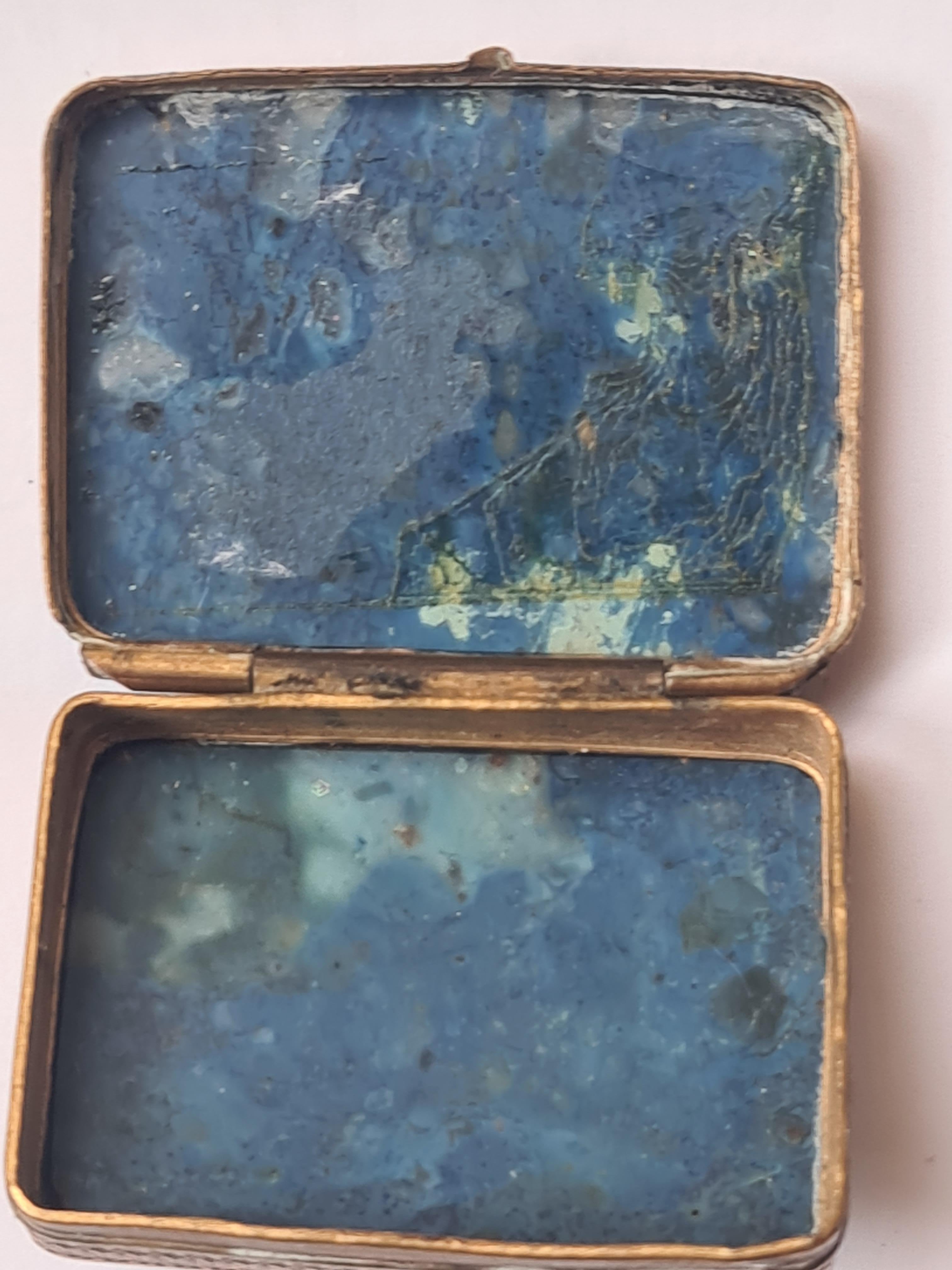 Lapis Lazuli Box With Gilt Pomponne Mounts, Antique, 19th Century For Sale 4