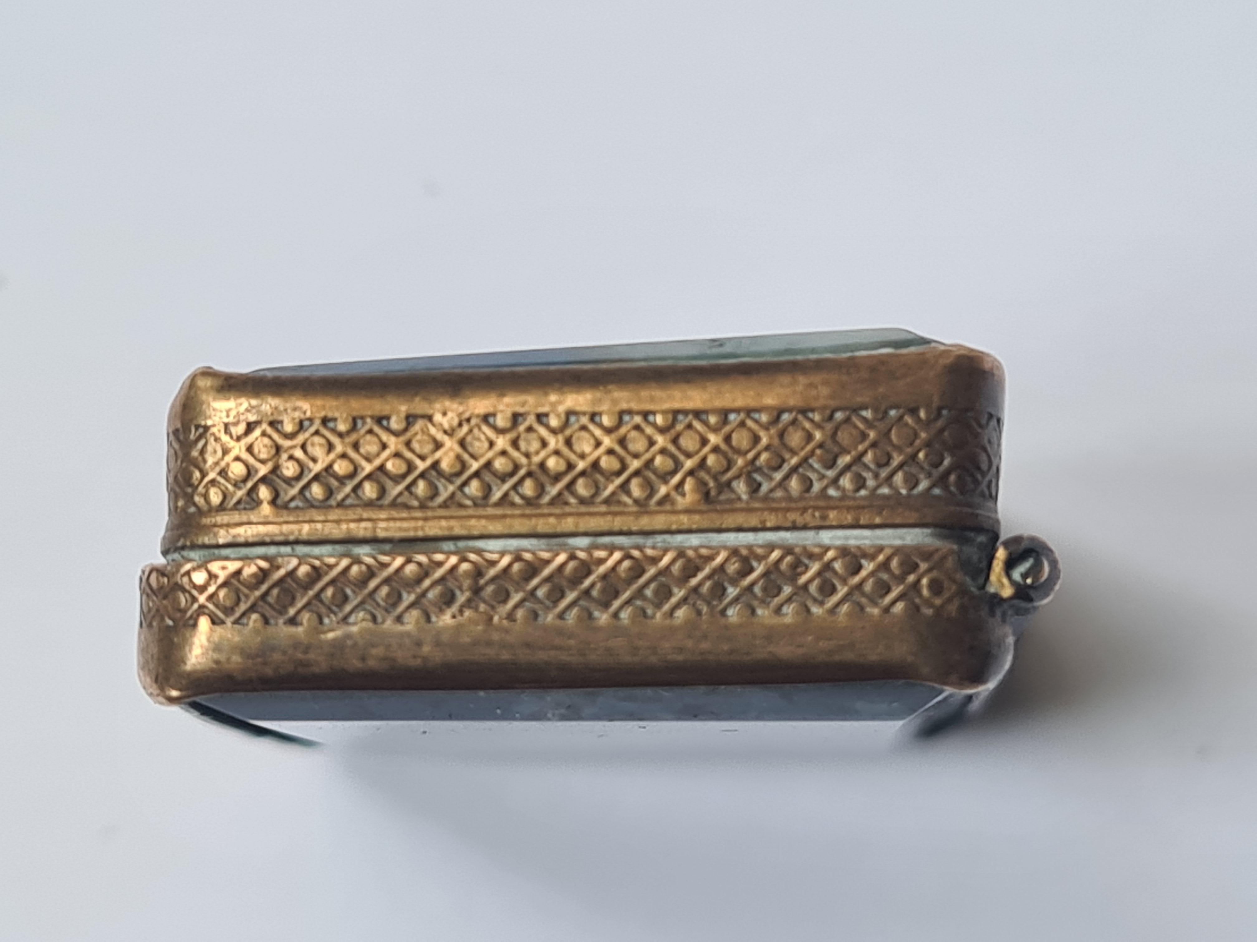 Lapis Lazuli Box With Gilt Pomponne Mounts, Antique, 19th Century For Sale 1