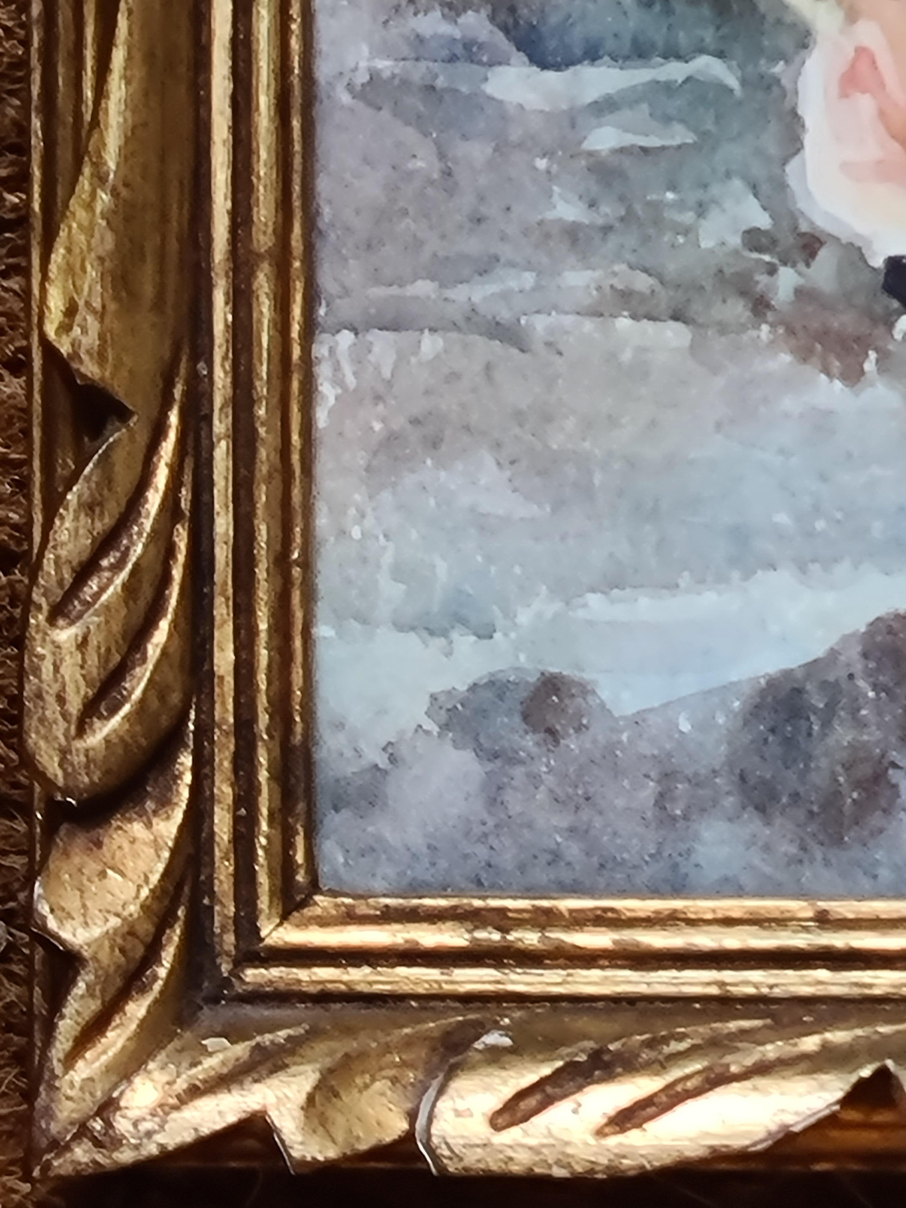Acuarela francesa Belle Epoque, Ramo de rosas, Círculo de Henri Fantin-Latour en venta 5