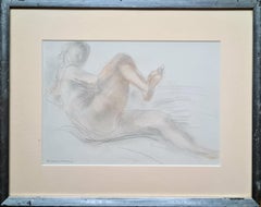 Femme Nue Couchée, Study by Noted French Sculptor, Follower of Rodin