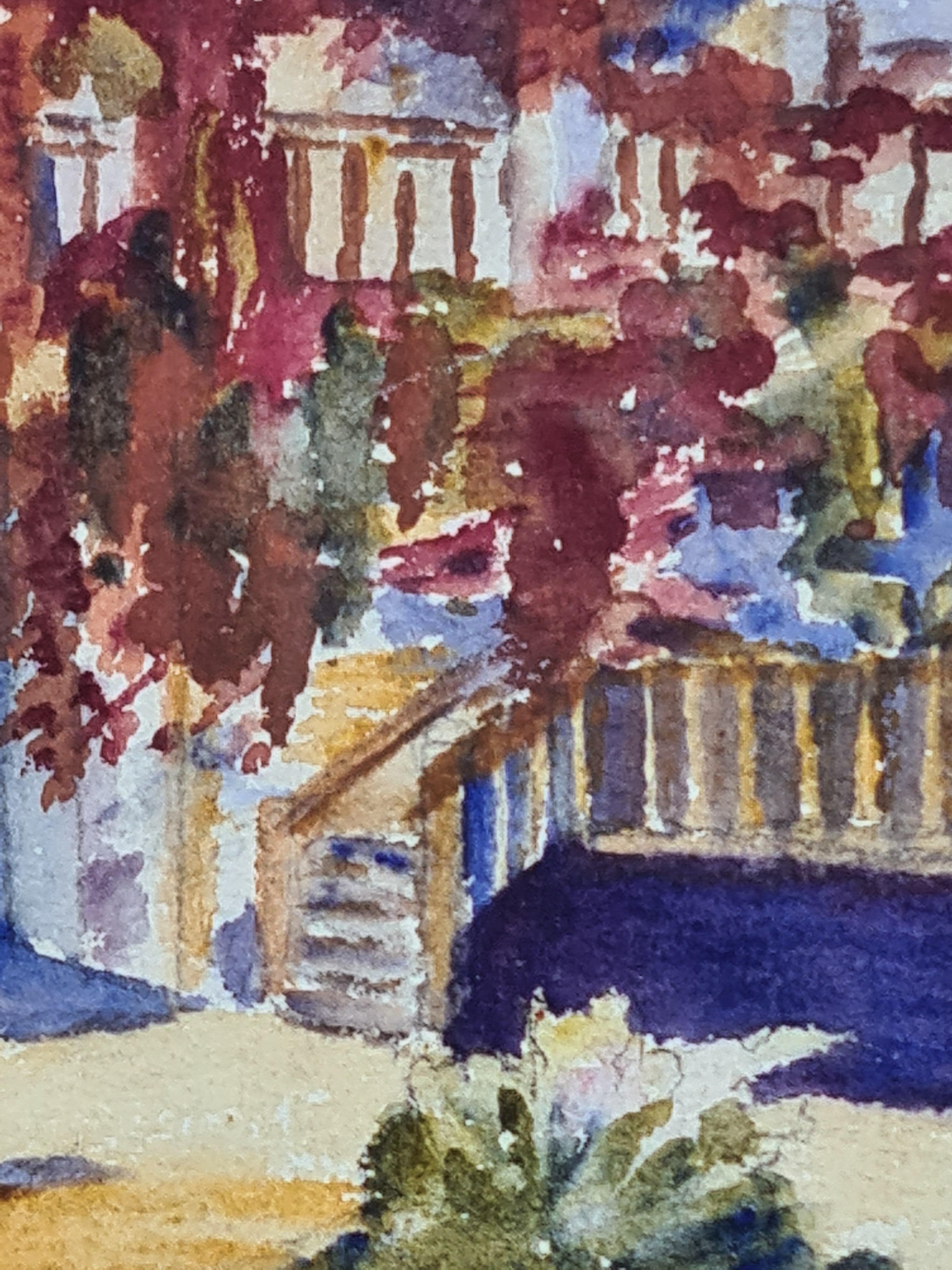 Glicine e fiori in un cortile della Scuola di Barbizon in vendita 1