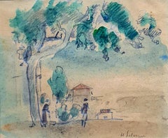Landscape Drawings and Watercolors
