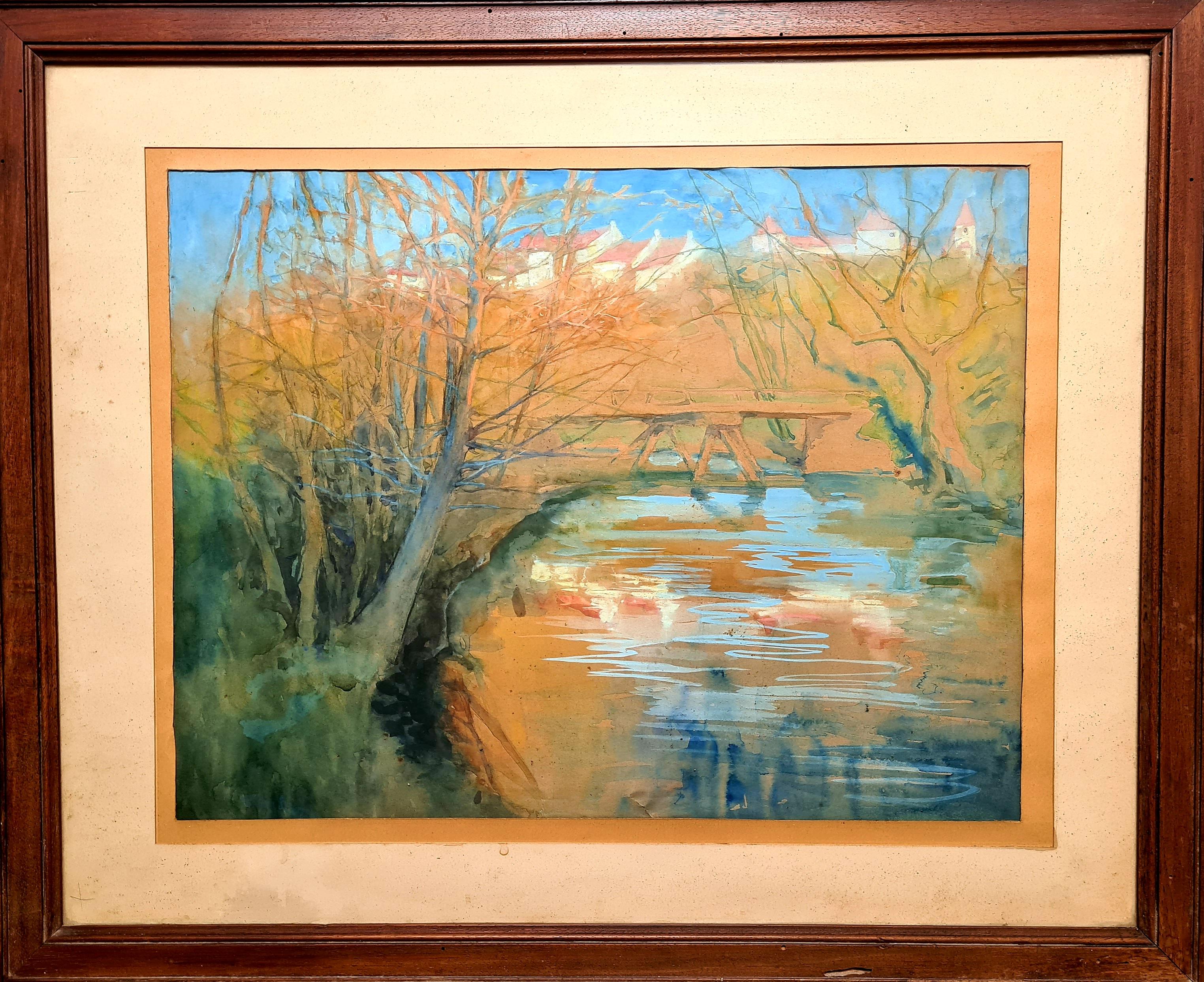 moderne Dessins et aquarelles - Paysage