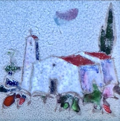 Vallauris AM, chapelle fauve dans le sud de la France