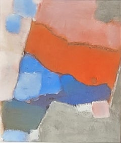 Abstract Colorfield Pastel and Acrylic on Paper. Framed, Signed, 2010+.