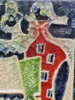 Placa de resina fractal inspirada en Picasso, Pierrot y el Arlequín Rojo, mediados del siglo XX