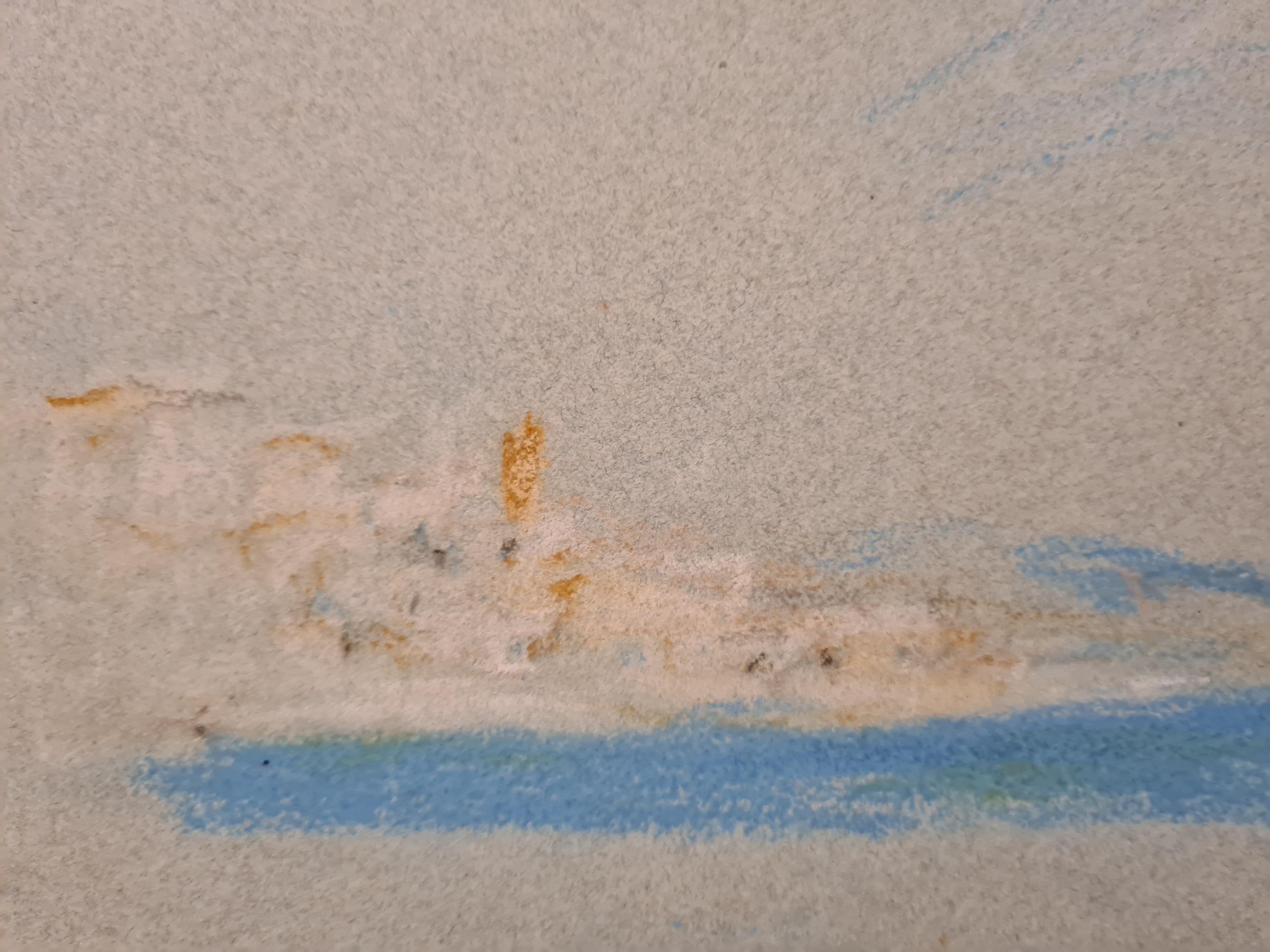 
Pastellzeichnung aus der Mitte des 19. Jahrhunderts, Ansicht von Bellagio am Comer See von Hercules Brabazon Brabazon. Das Werk befindet sich im Original-Passepartout und ist vom Künstler handsigniert (HBB).

Das 