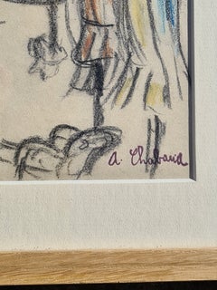 Blue Period, Parasols, The Beach, Côté d'Azur.