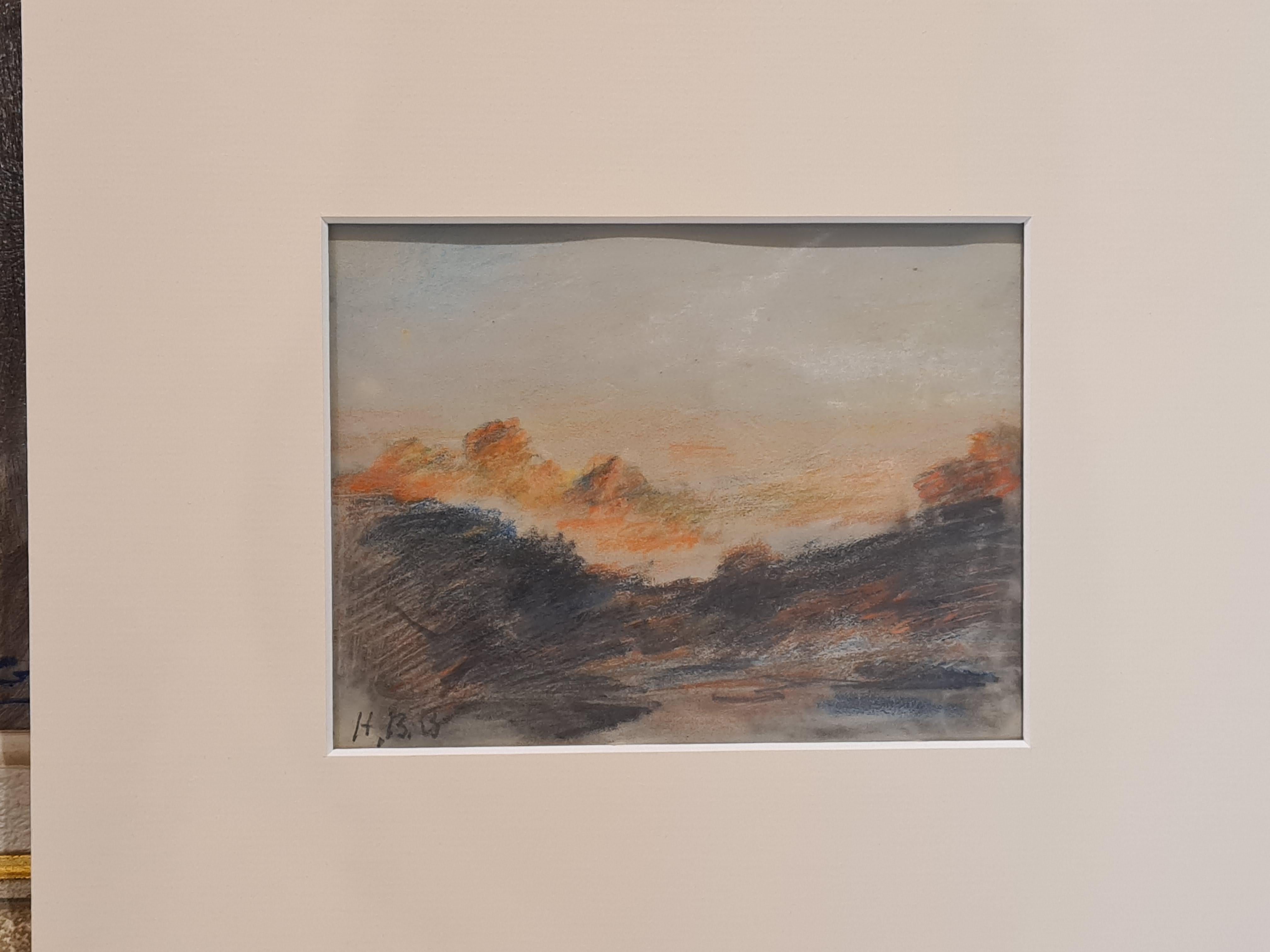 Sunset on the Alps For Sale 1