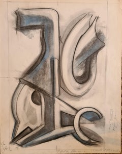 Vintage Design for an Abstract Sculpture, Vence, Cote d'Azur.