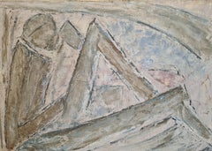 Mid-Century Abstract Cubist Nude, Oil on Canvas.