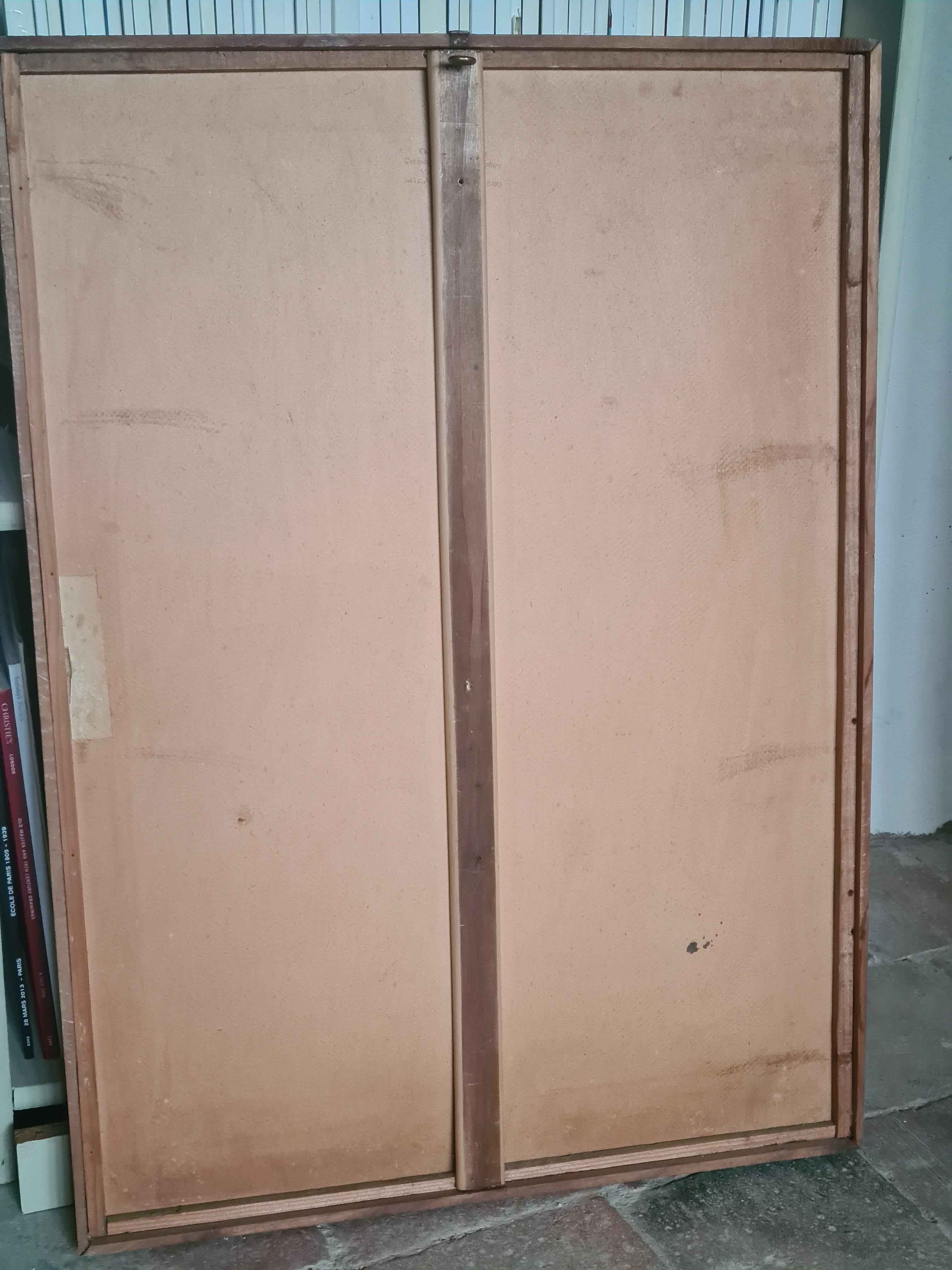 Mesa italiana de mediados de siglo con mantel rojo, 1956, Círculo de Giorgio Morandi en venta 4