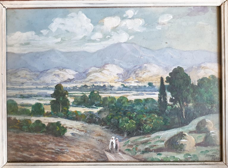 The Long Walk Home. Orientalist Watercolour. - Art by Aiveill