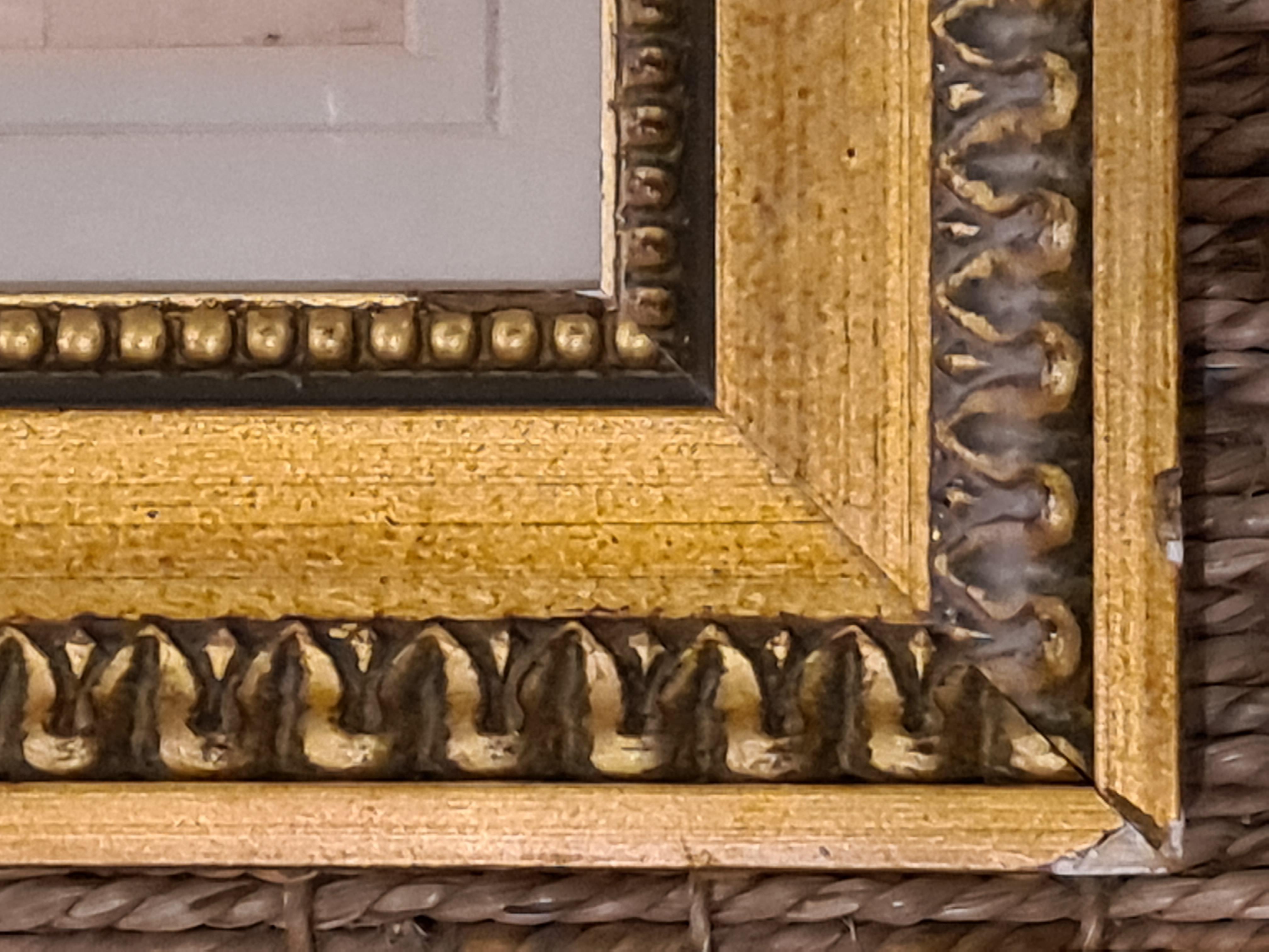 dessin français du 18e siècle de Sanguine, peut-être une esquisse préparatoire pour le tableau de Nattier d'après le tableau de Rubens. Présenté dans une monture de forme 'marie-louise' dans un cadre en bois doré uni avec étiquette de