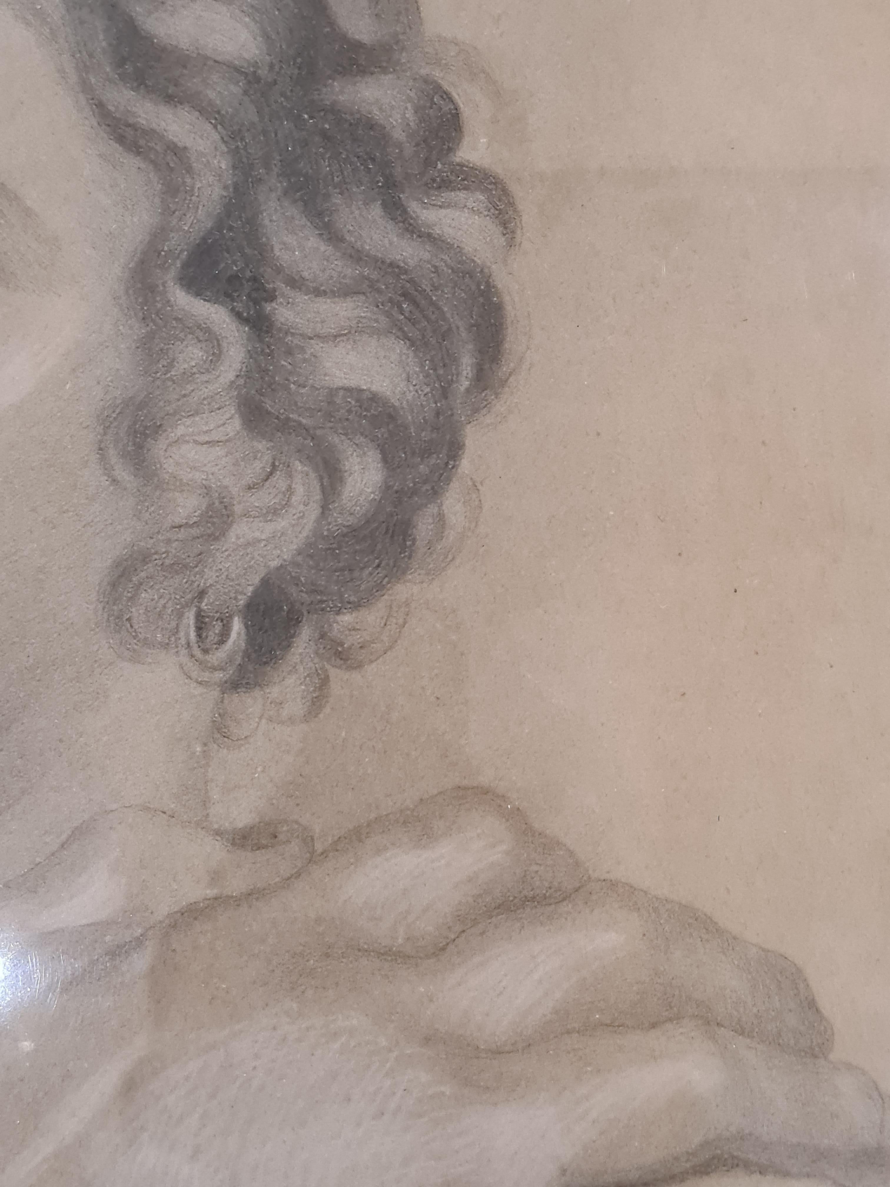Persephone, 19th Century Classical French Academy Drawing For Sale 3