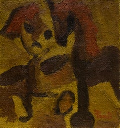 Old toys by Gilbert Pauli - Oil on canvas 27x30 cm