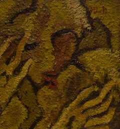 The mimi de Gilbert Pauli - Huile sur toile 30x27 cm