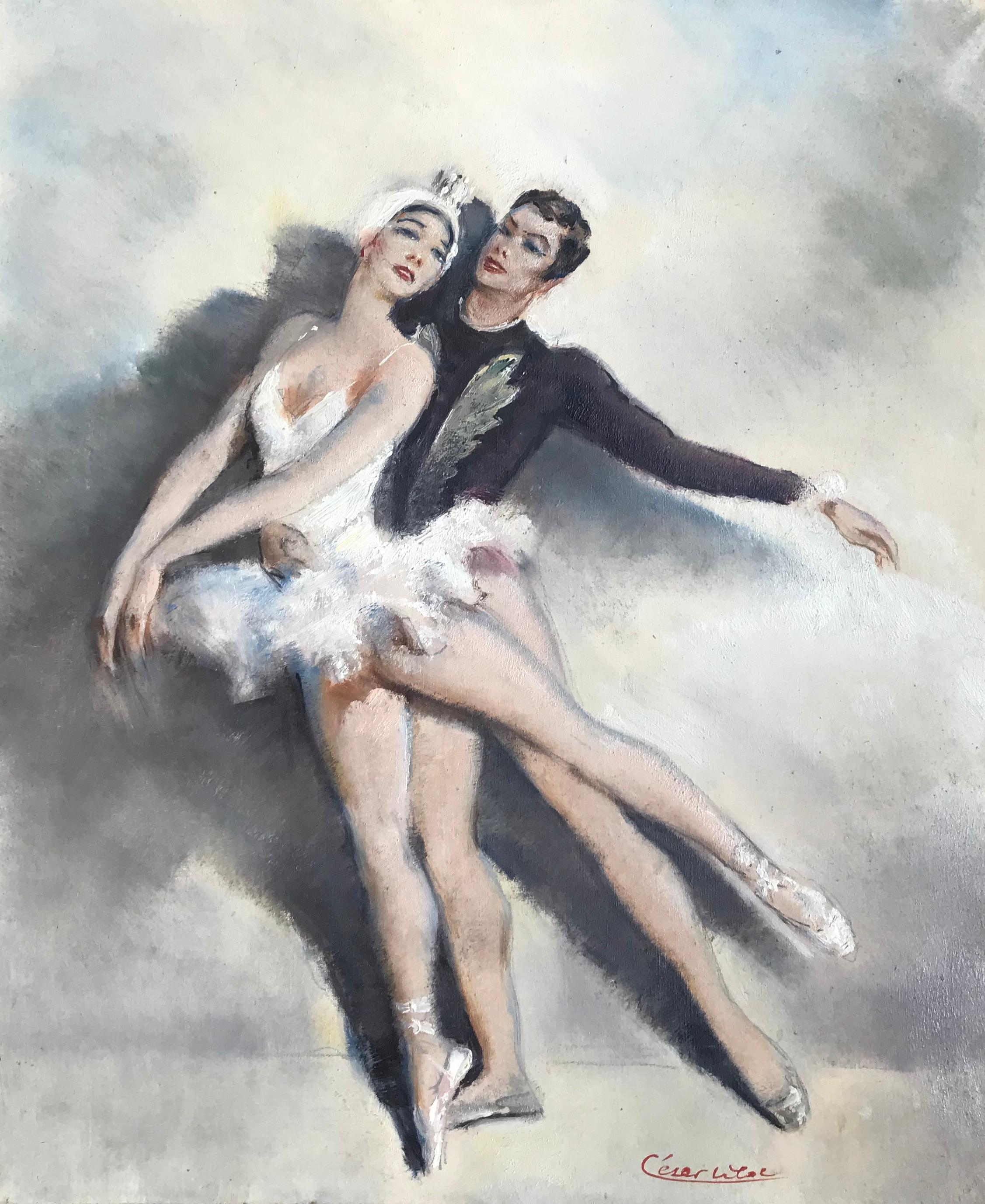César Vilot Portrait Painting - Opera dancers