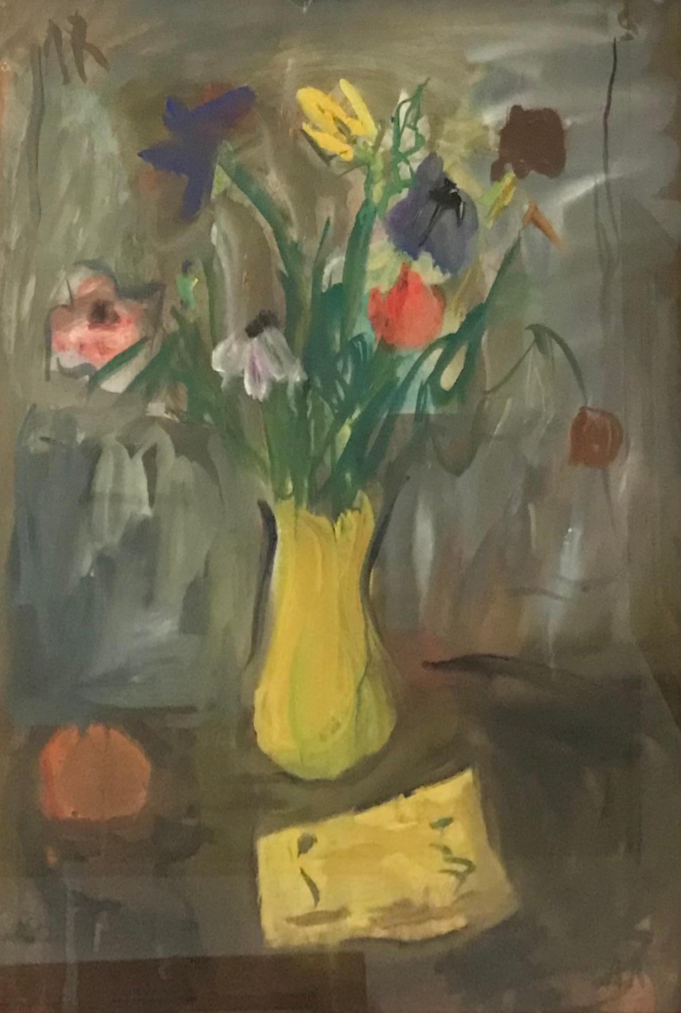 Alexandre Rochat Still-Life Painting – Frühlings-Blumenstrauß