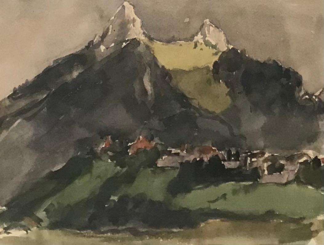 John Torcapel Landscape Painting - Mountainous landscape
