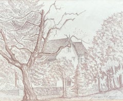 At Paulette's by M. Opériol - Drawing 32x41 cm