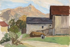 Der Bauernhof am Fuße des Berges