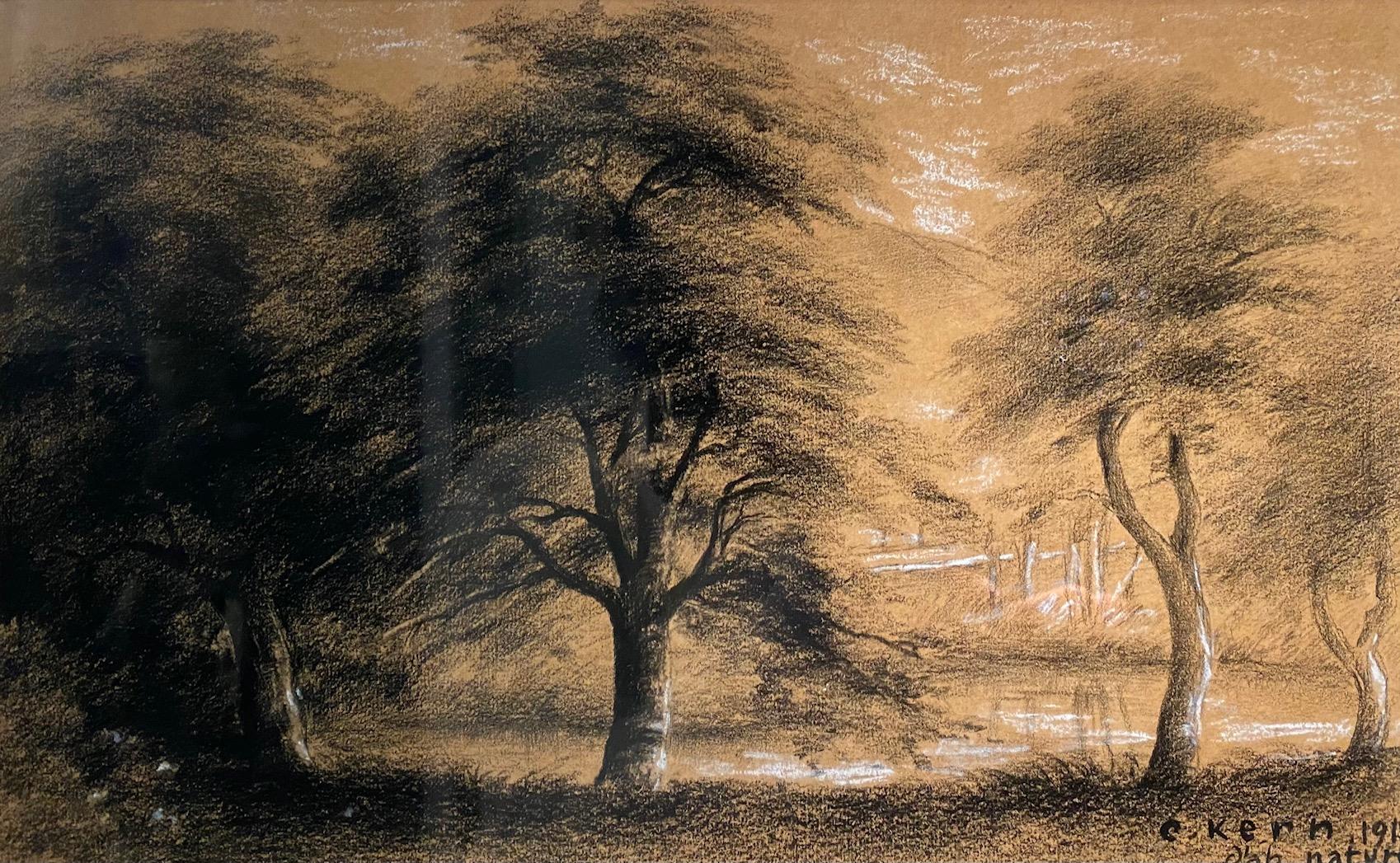 Nature by Charles Kern Fiedler - Pastels on paper 30x40 cm